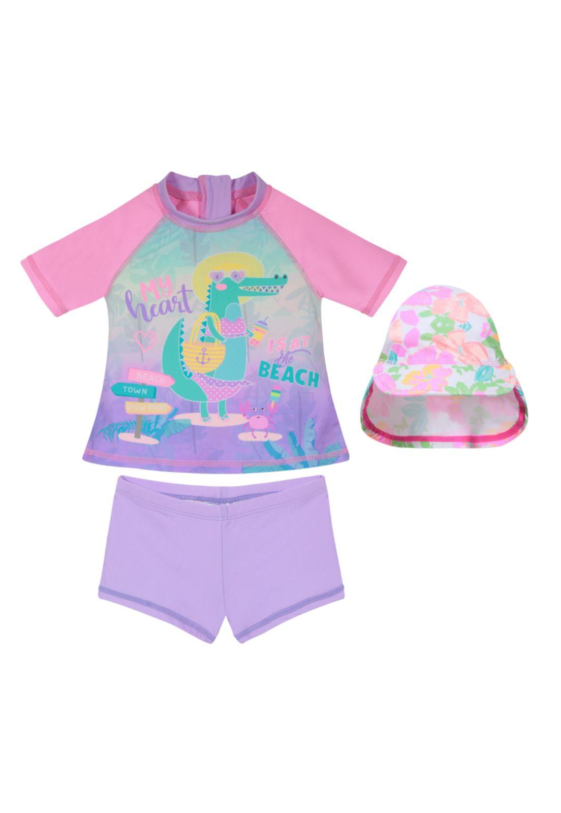 Pack 2 Traje de Baño Bebe Niña  H2O Wear Lila-0