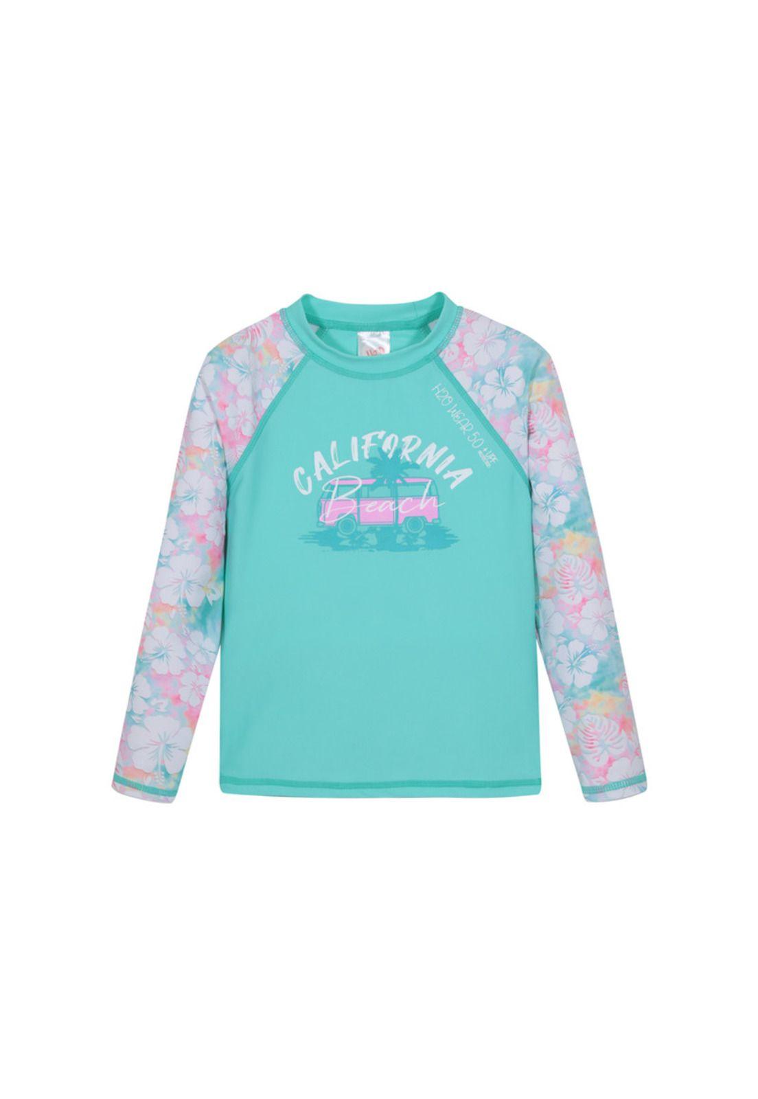 Traje de Baño Niña  Polera UV50 +  Manga Larga H2O Wear-0