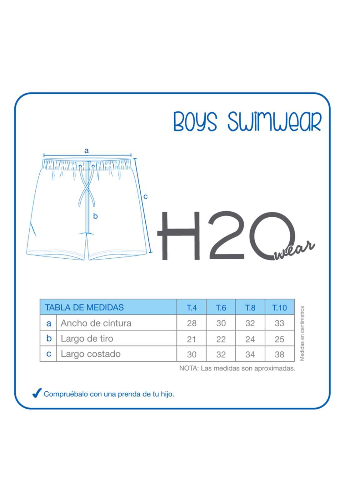 Traje de Baño Niño Short Est. Tropical H2O Wear-2