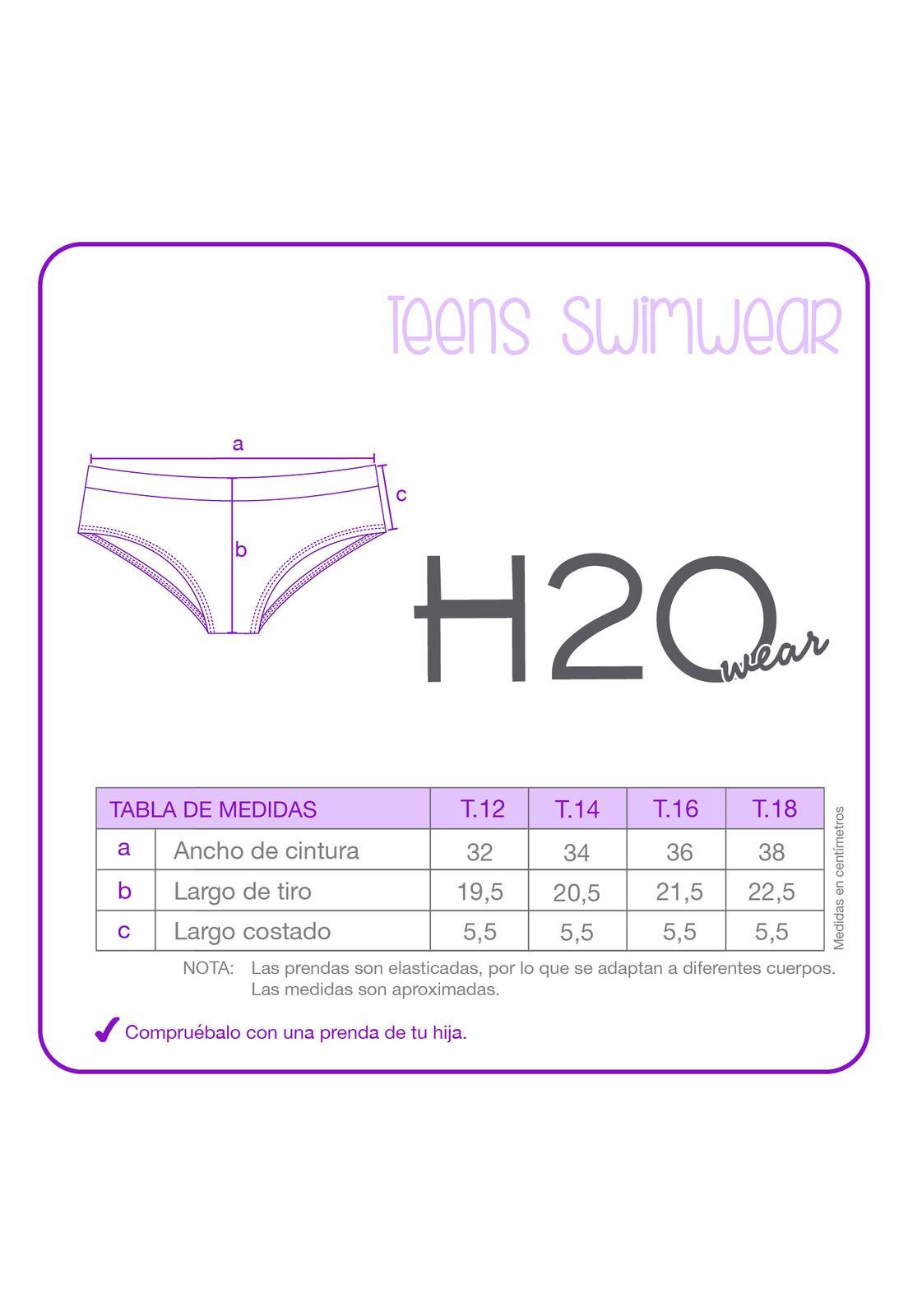 Traje de Baño Teens Niña Bikini UV30 H2O Wear-3