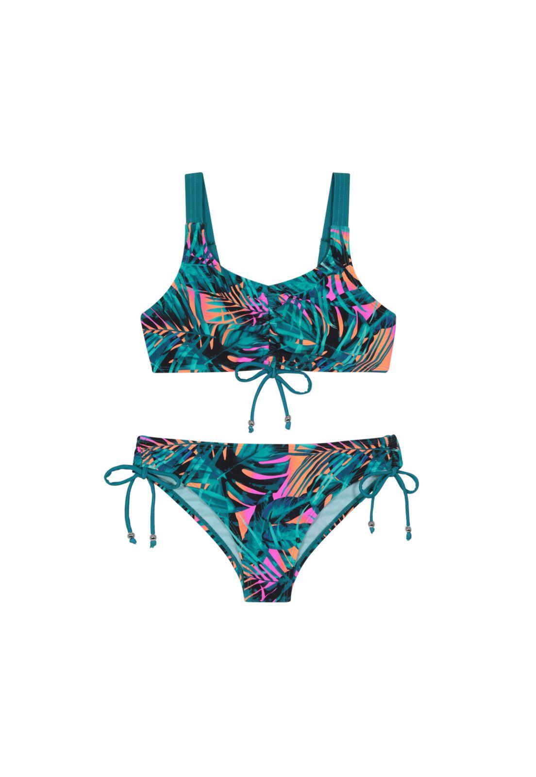 Traje de Baño Niña Teens Bikini  UV50 AOP H2O Wear Negro-1