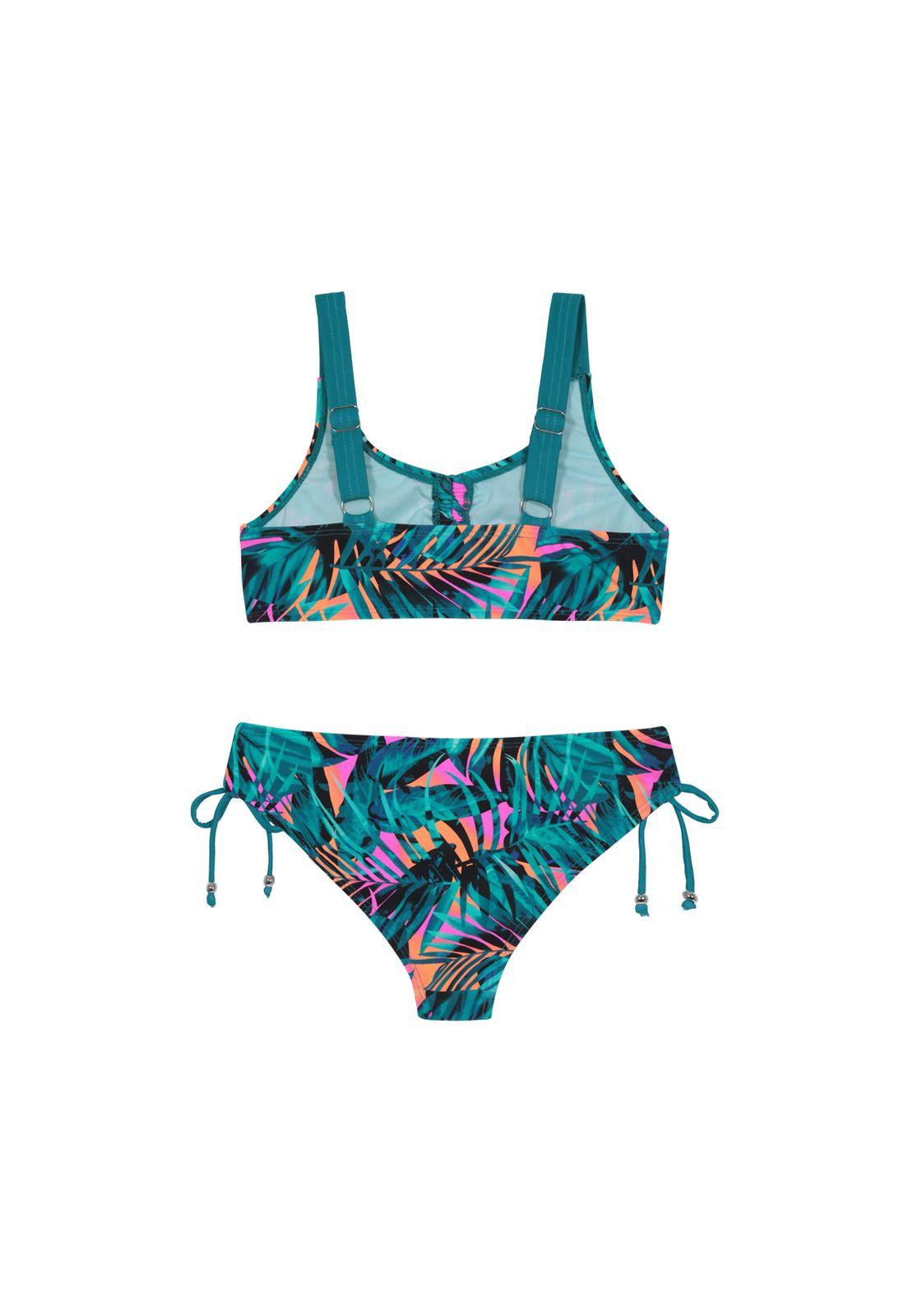 Traje de Baño Niña Teens Bikini  UV50 AOP H2O Wear Negro-2