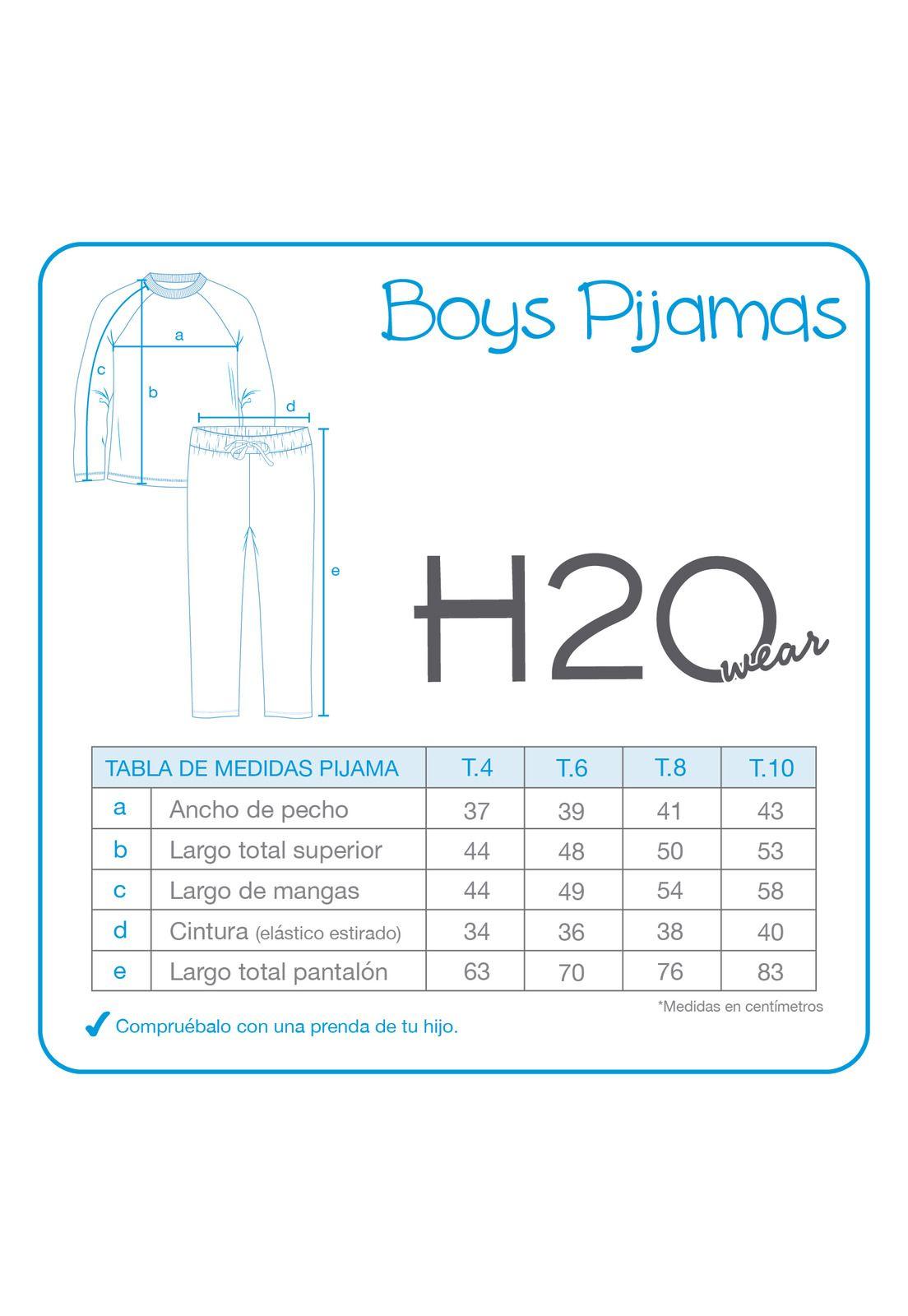 Pack 2 Pijama Niño Polar Sustentable Multicolor H2O Wear-2