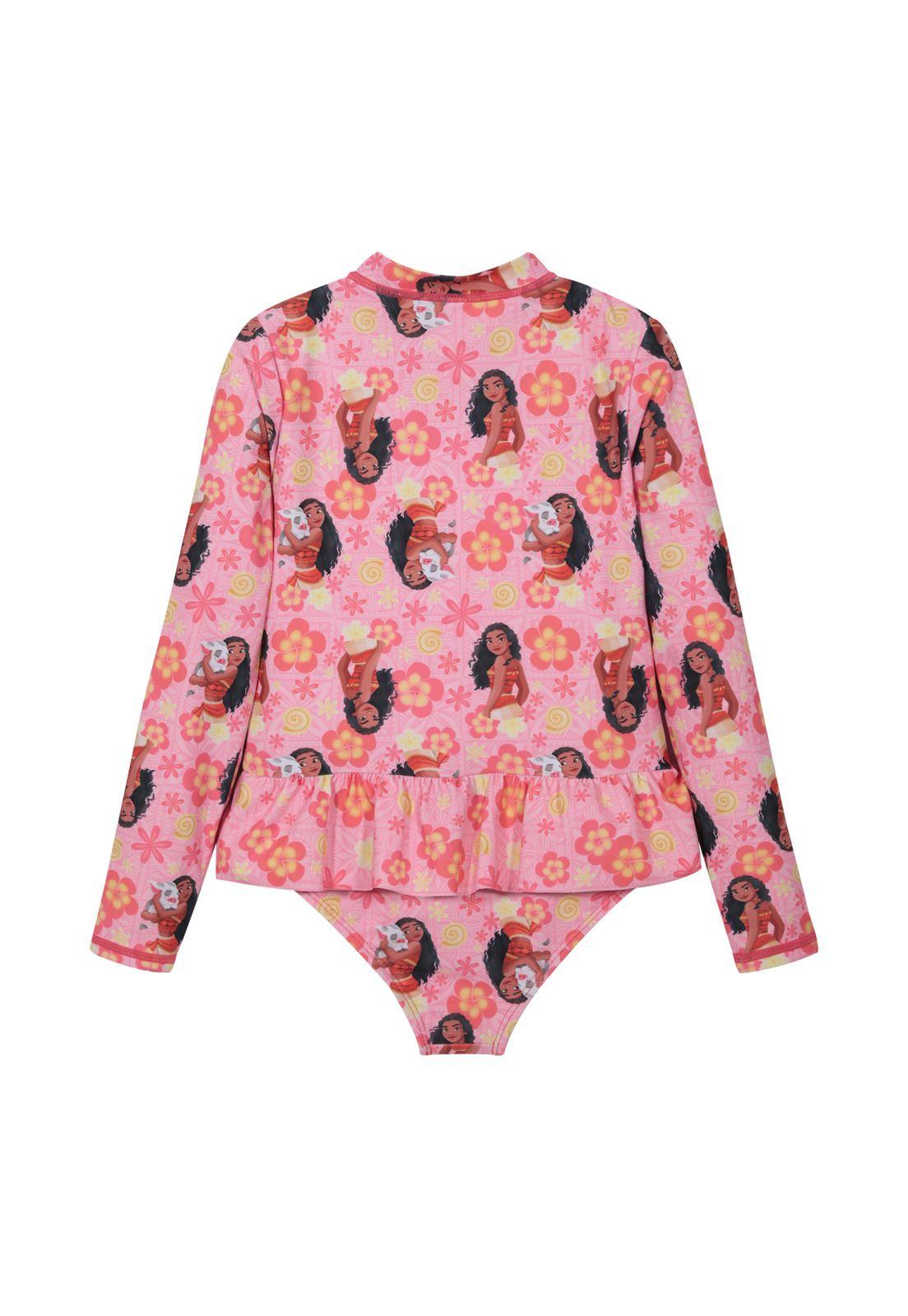 Traje de Baño Niña Entero UV50 M/Larga Princesas Disney-2