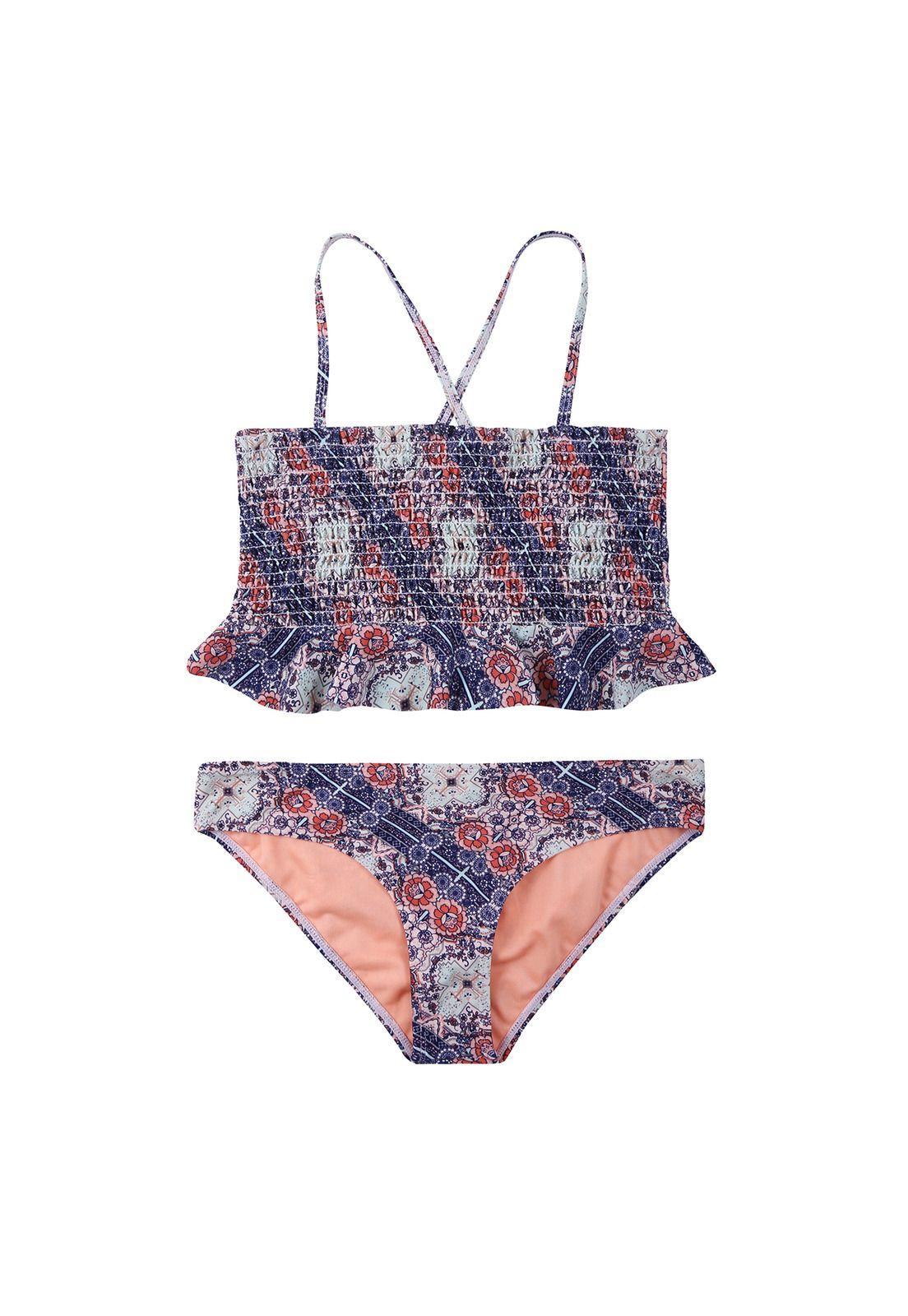 Traje de Baño Teens Niña Bikini UV30 Azul H2O Wear-0