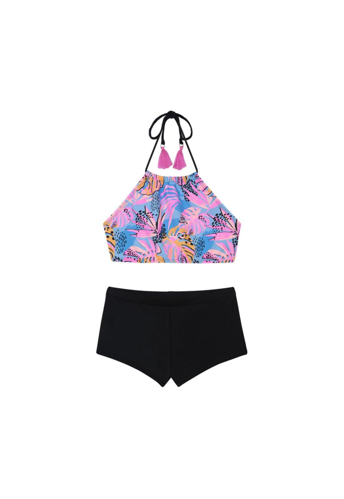 Traje de Baño Niña Teens Bikini UV30+ Halter H2O Wear-0
