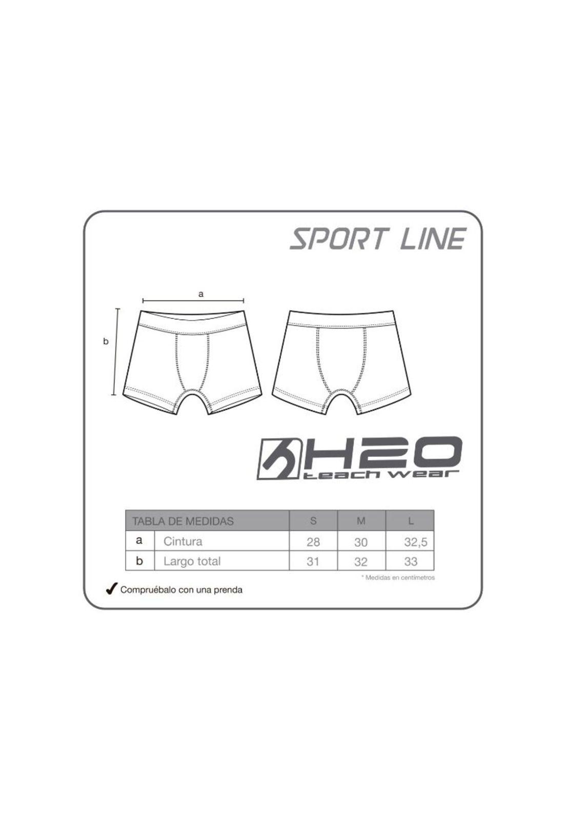 Short Lycra  Hombre  H2O Wear Azul-3