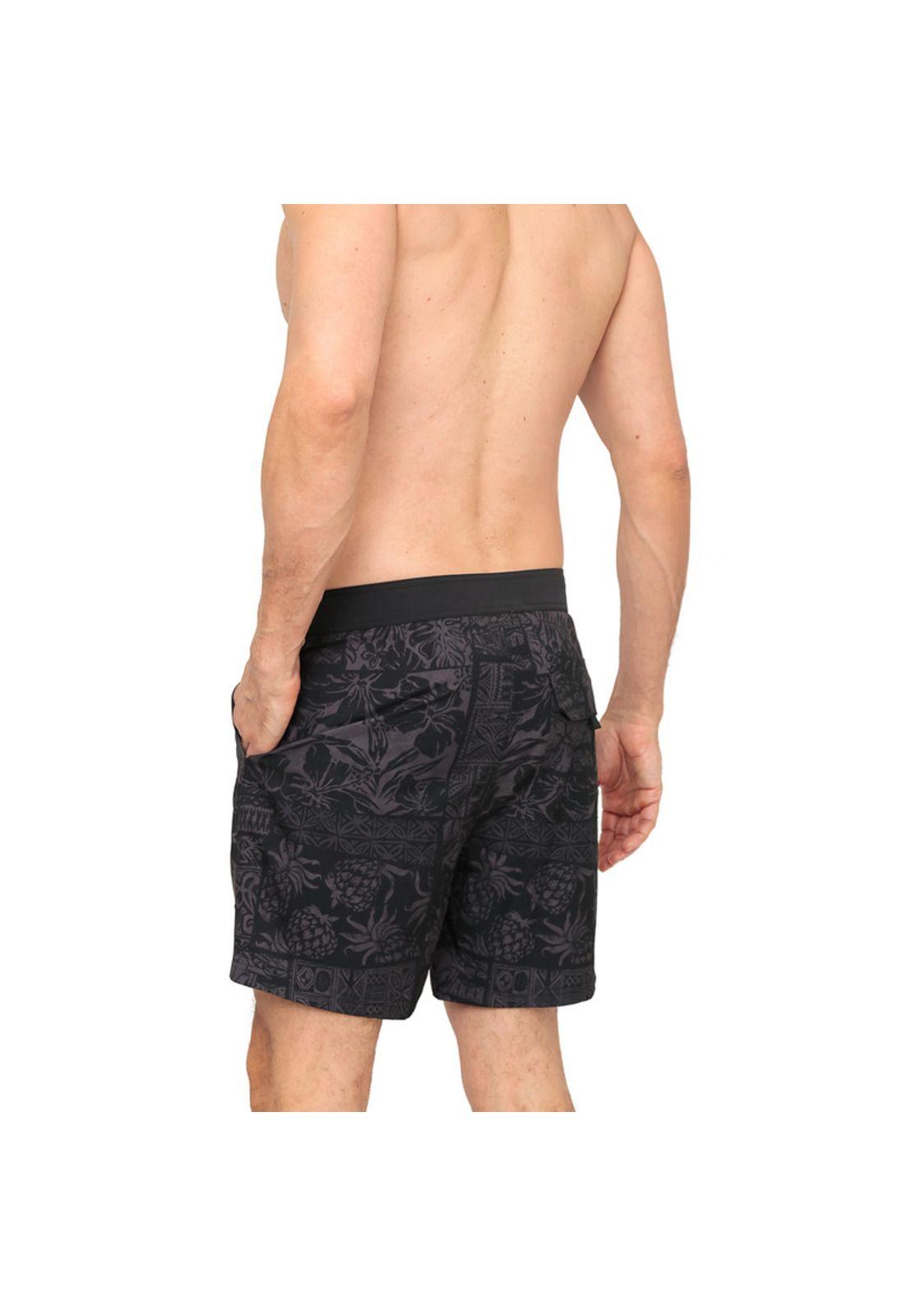 Traje de Baño Hombre Short Pretina W Stretch H2O Wear Negro-4
