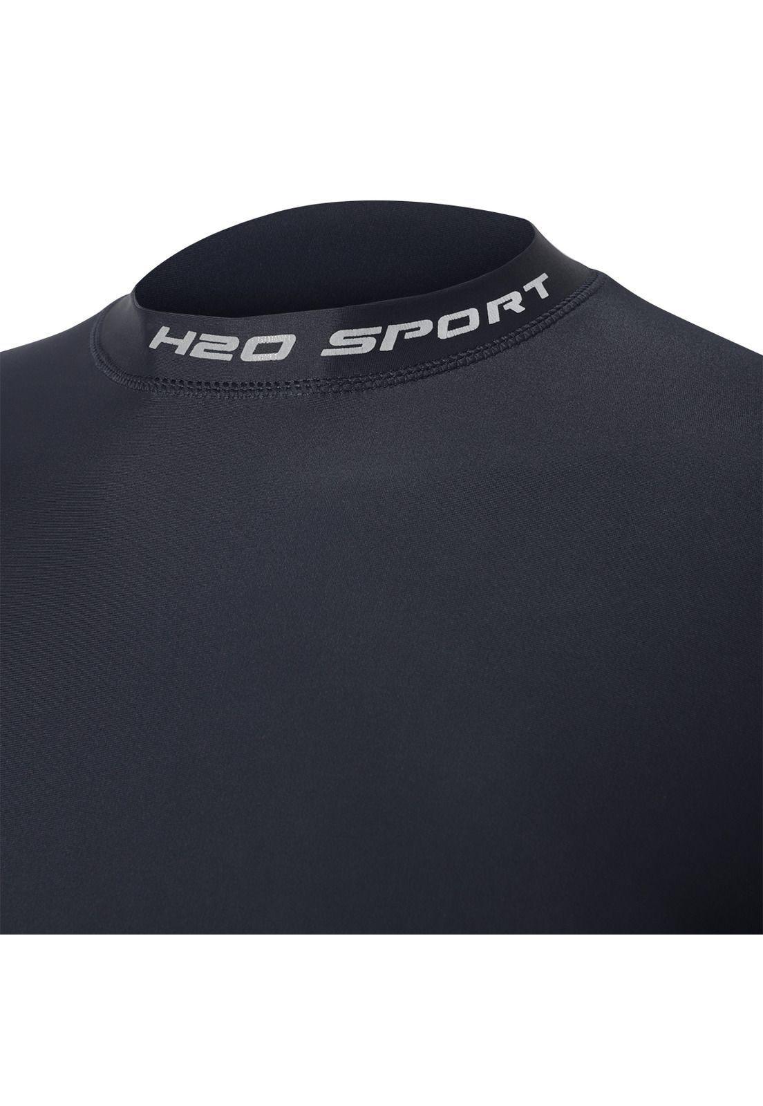 Polera Manga Larga Modelo Deportivo Teens H2O Wear Gris-2