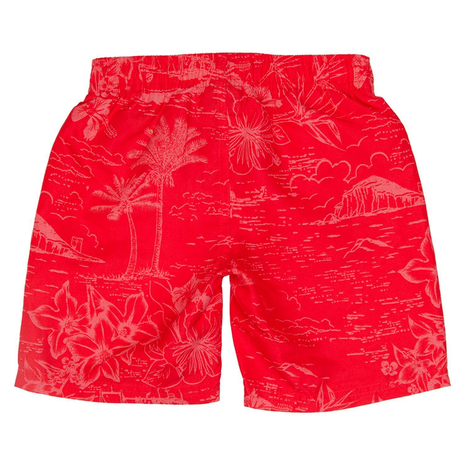 Traje de Baño Bebe Niño Short H2O Wear Rojo-1