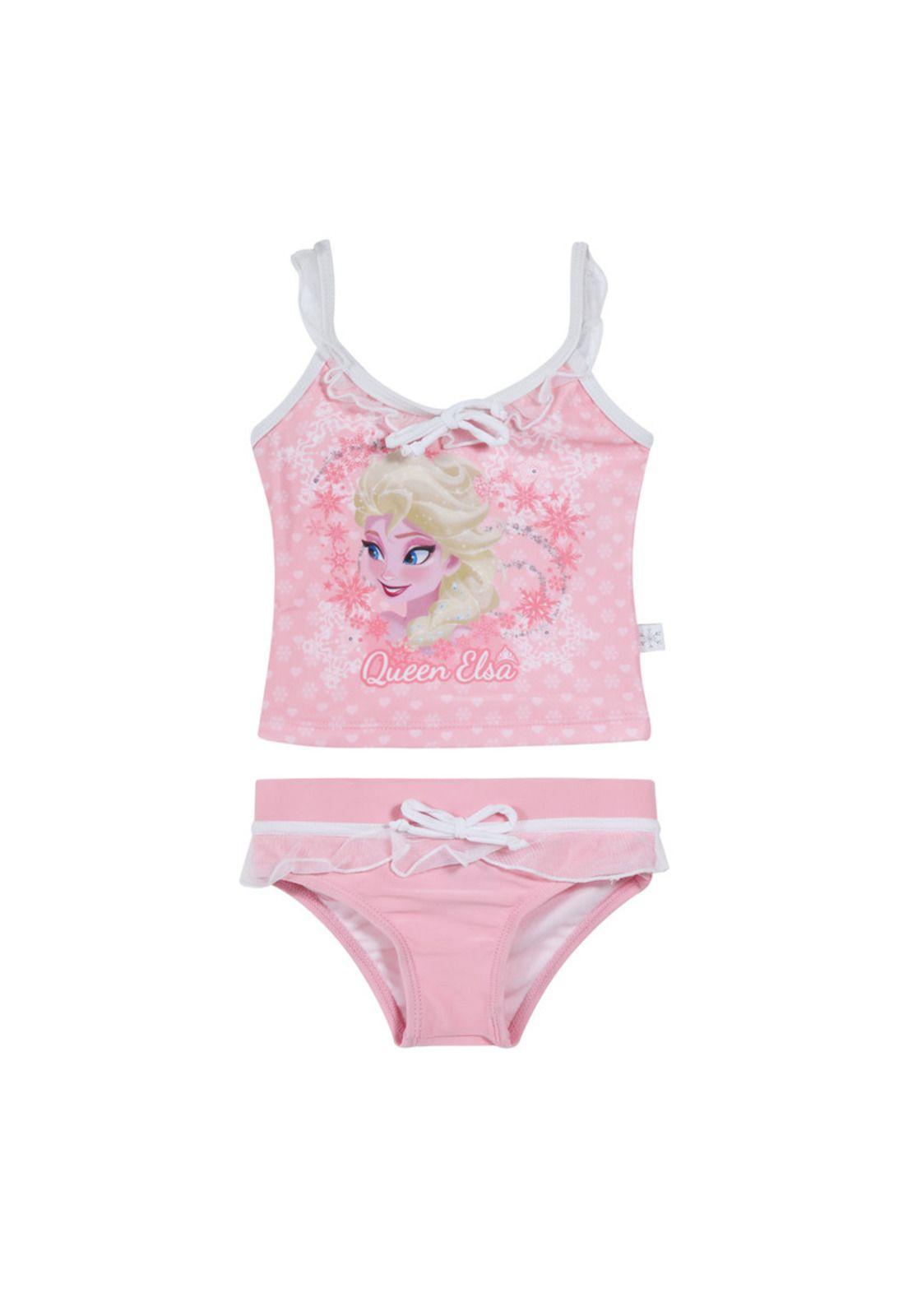 Traje de Baño Tankini para Niña Rosa-0