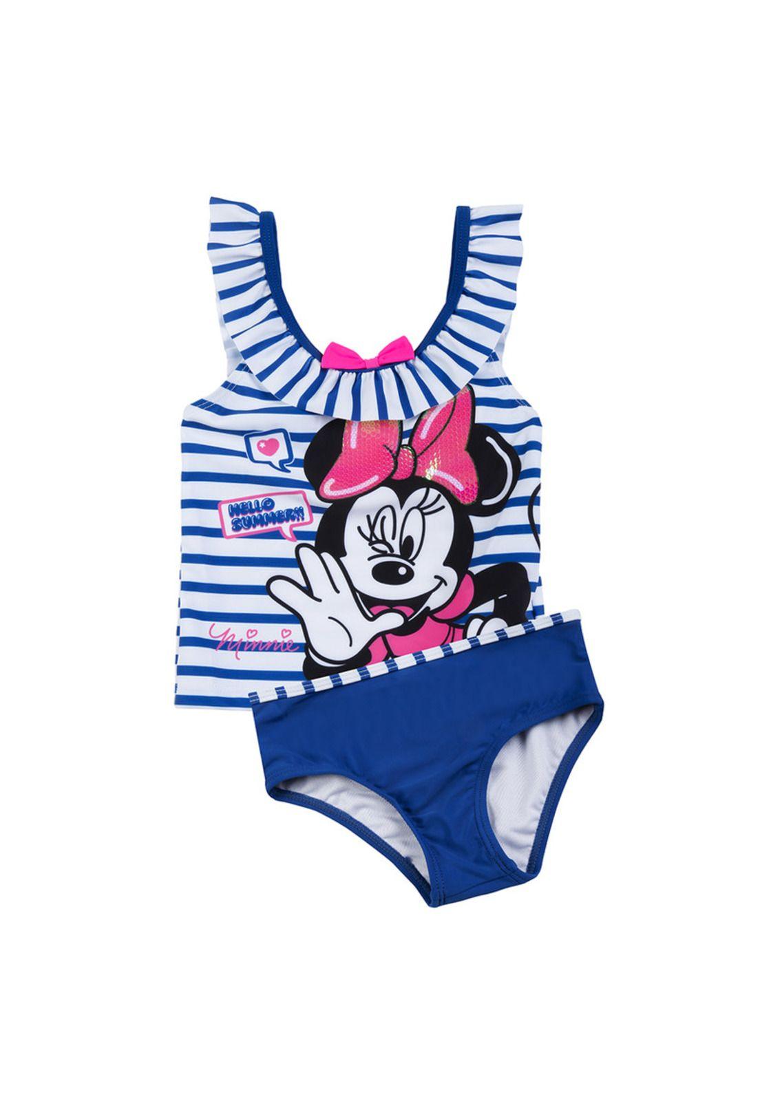 Traje de Baño Niña Tankini Azul Disney Minnie-0