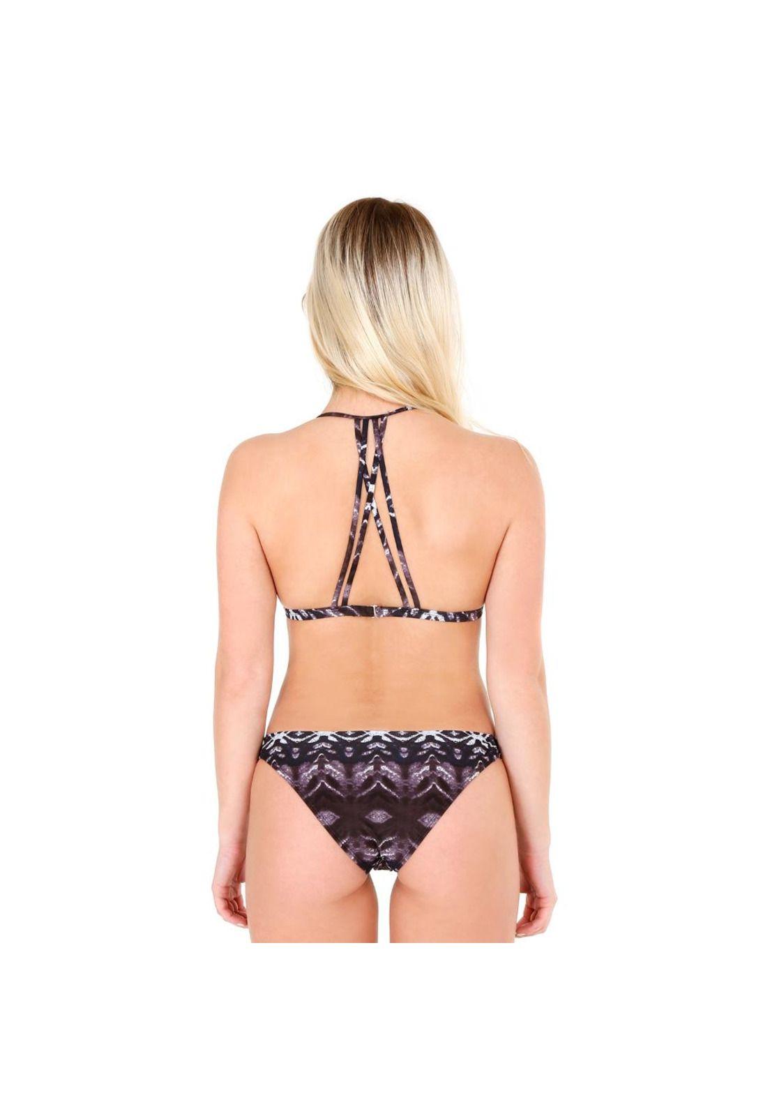 Traje de Baño Bikini Triangulo para Mujer Gris-1
