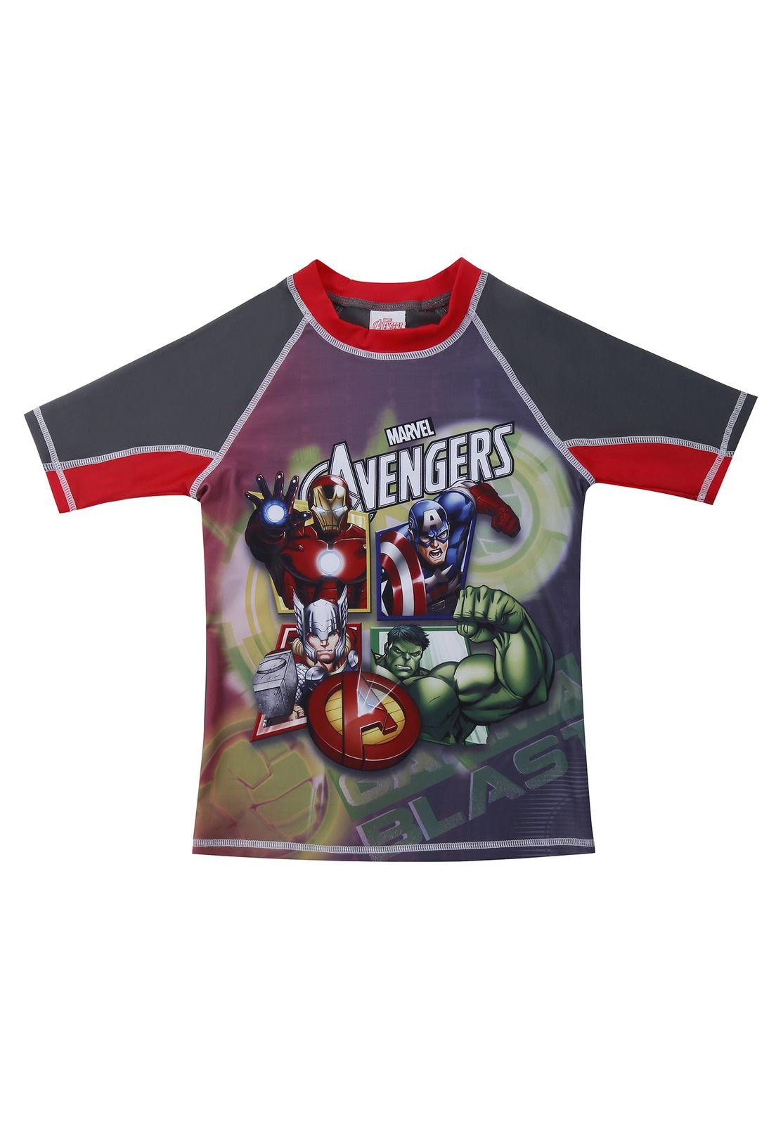 Polera Niño Manga Corta UV 50 Disney Avengers-0