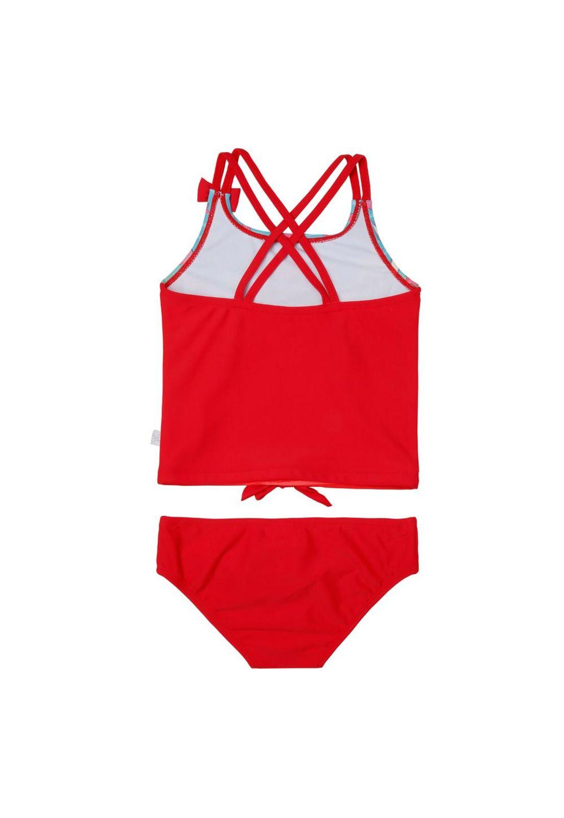 Traje de Baño Niña Tankini Rojo Disney Minnie-1