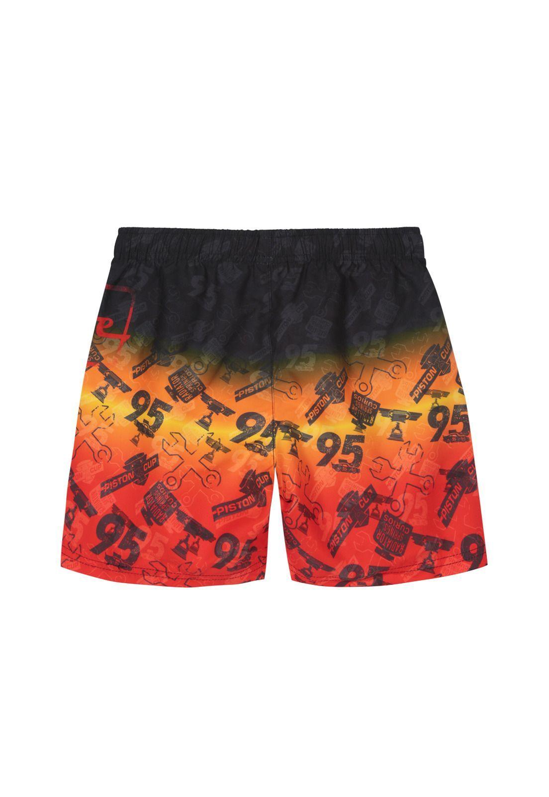 Traje de Baño Niño Short  Disney Cars Rojo-1