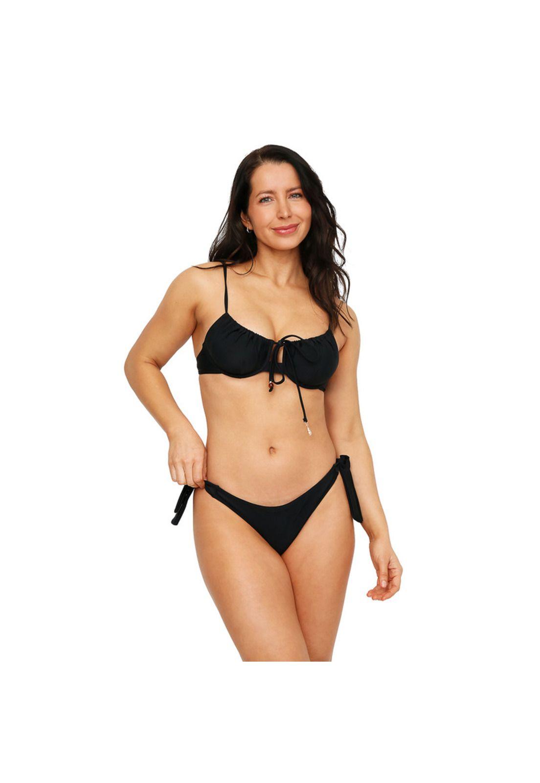 Traje de baño Mujer Bottom Culot Amanda H2O Wear Negro-4