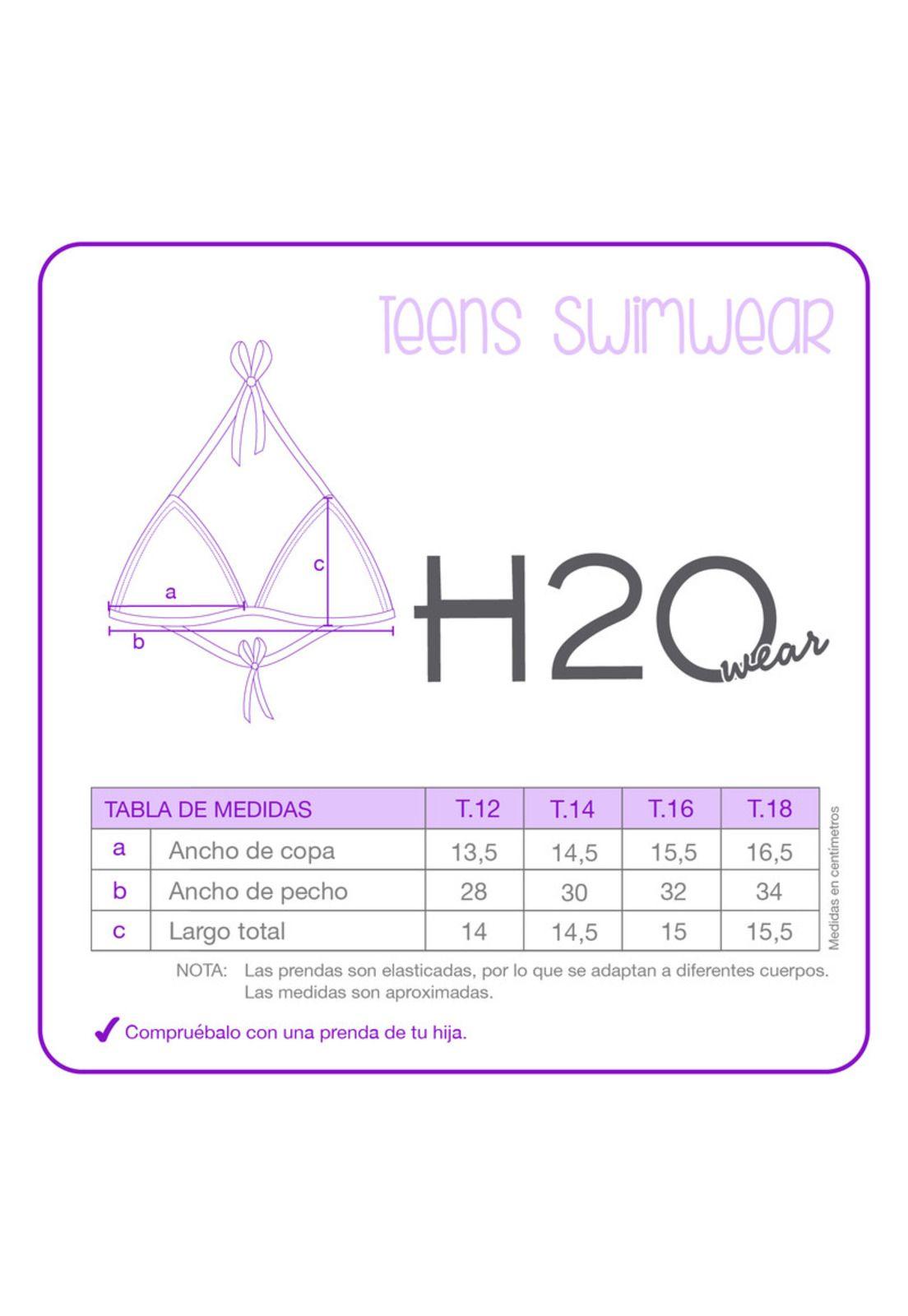 Traje de Baño Teens Niña Bikini UV30 H2O Wear-2