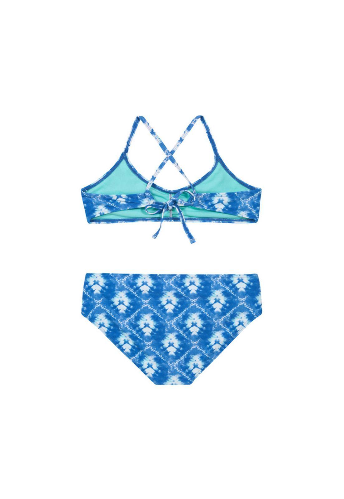 Teens Niña Bikini H2O Wear UV+30 Bretel Tie Dye Azul-1