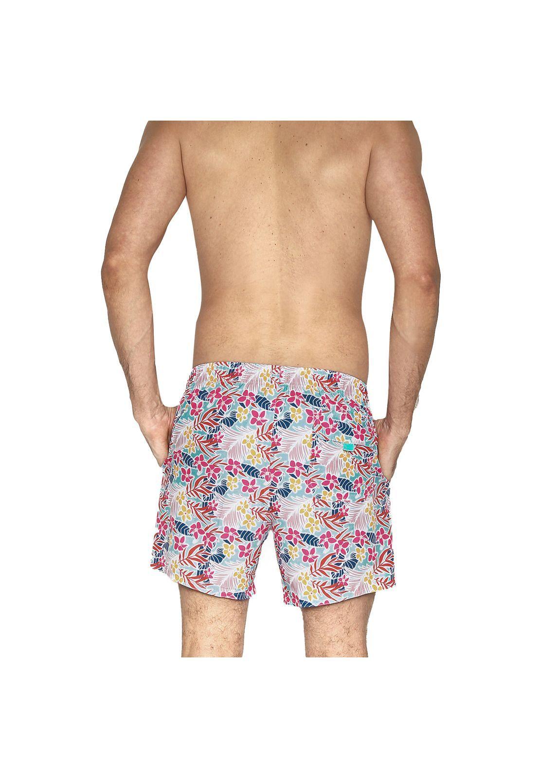 Traje de Baño Short Hombre Tela c Elasticidad H2O Wear Turquesa-2