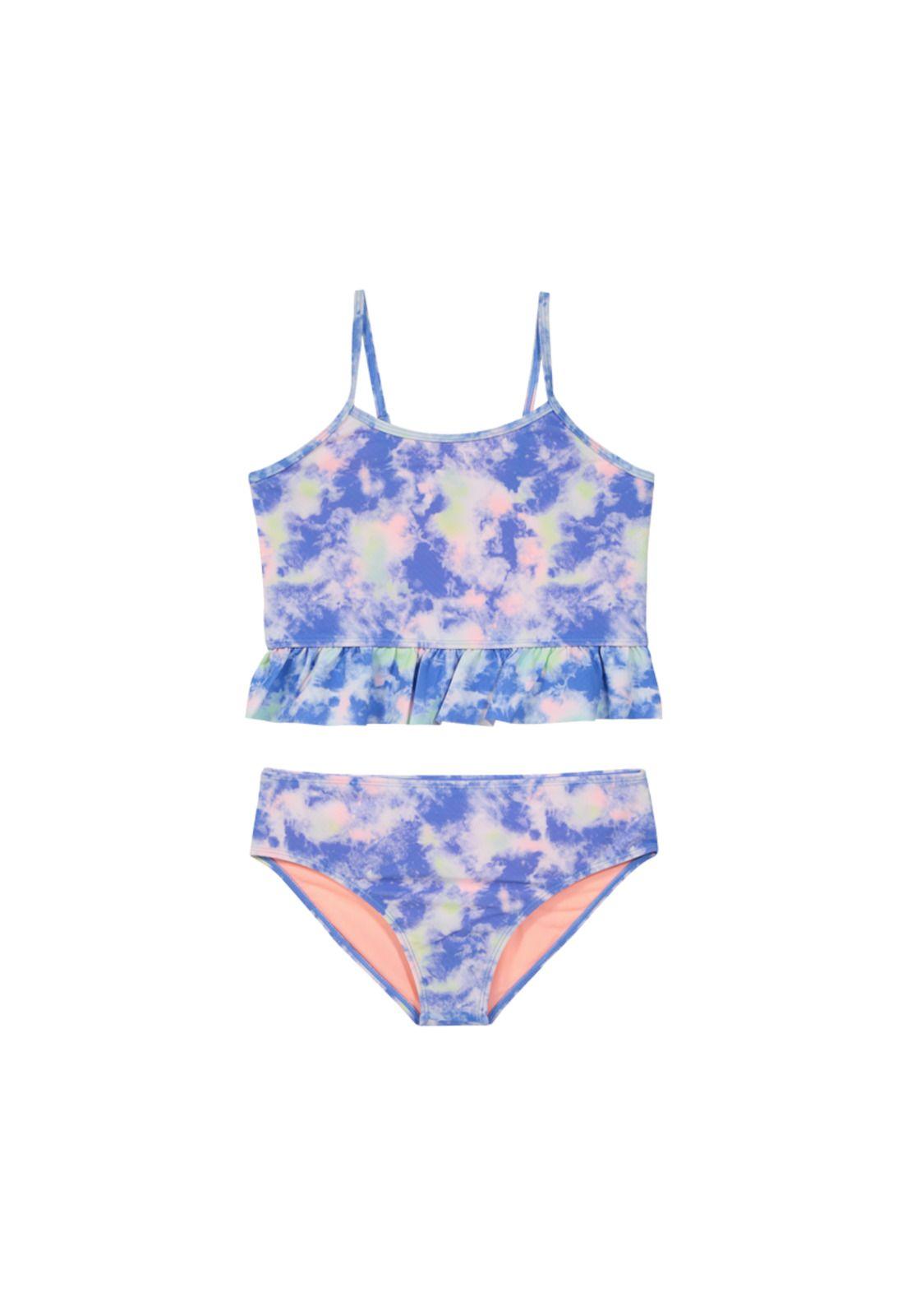 Teens Niña Tankini UV+30 Vuelo Basta Tie Dye Celeste-0