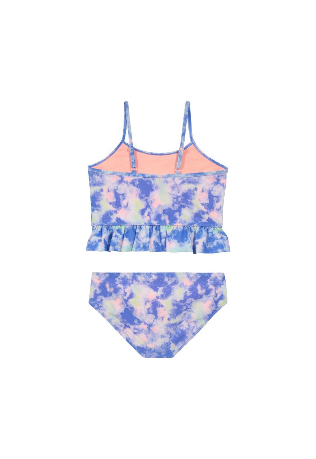Teens Niña Tankini UV+30 Vuelo Basta Tie Dye Celeste-1