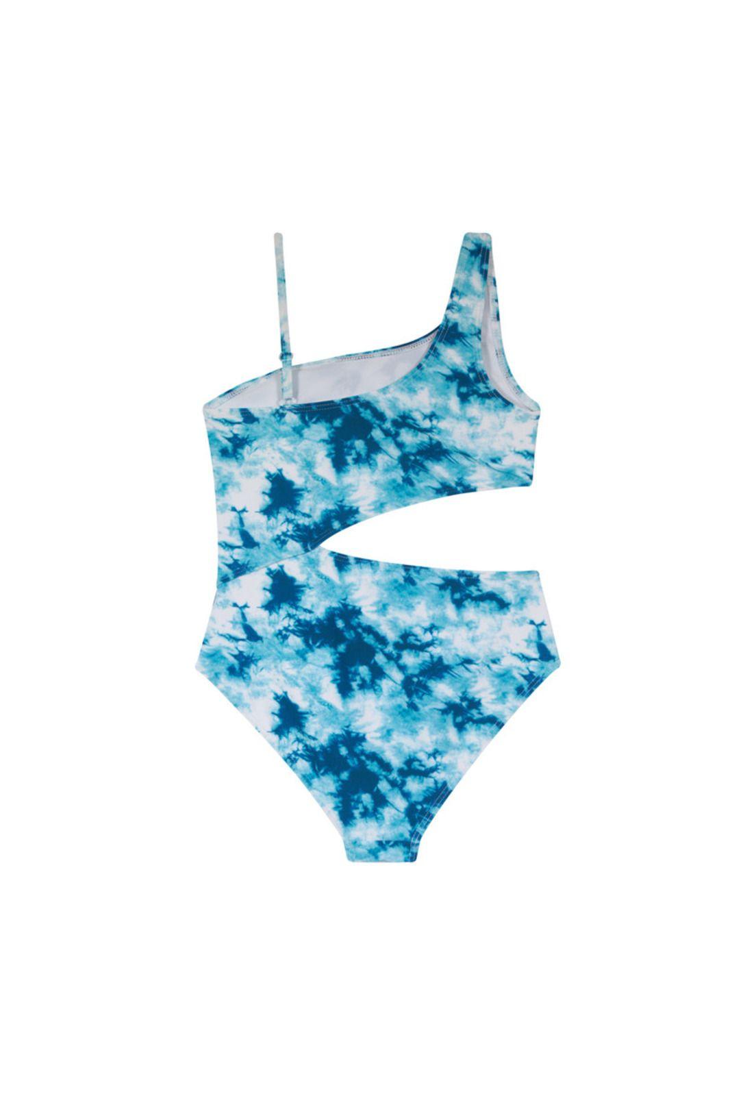 Traje de Baño Teens Niña Entero UV30+ H2O Wear Azul-1