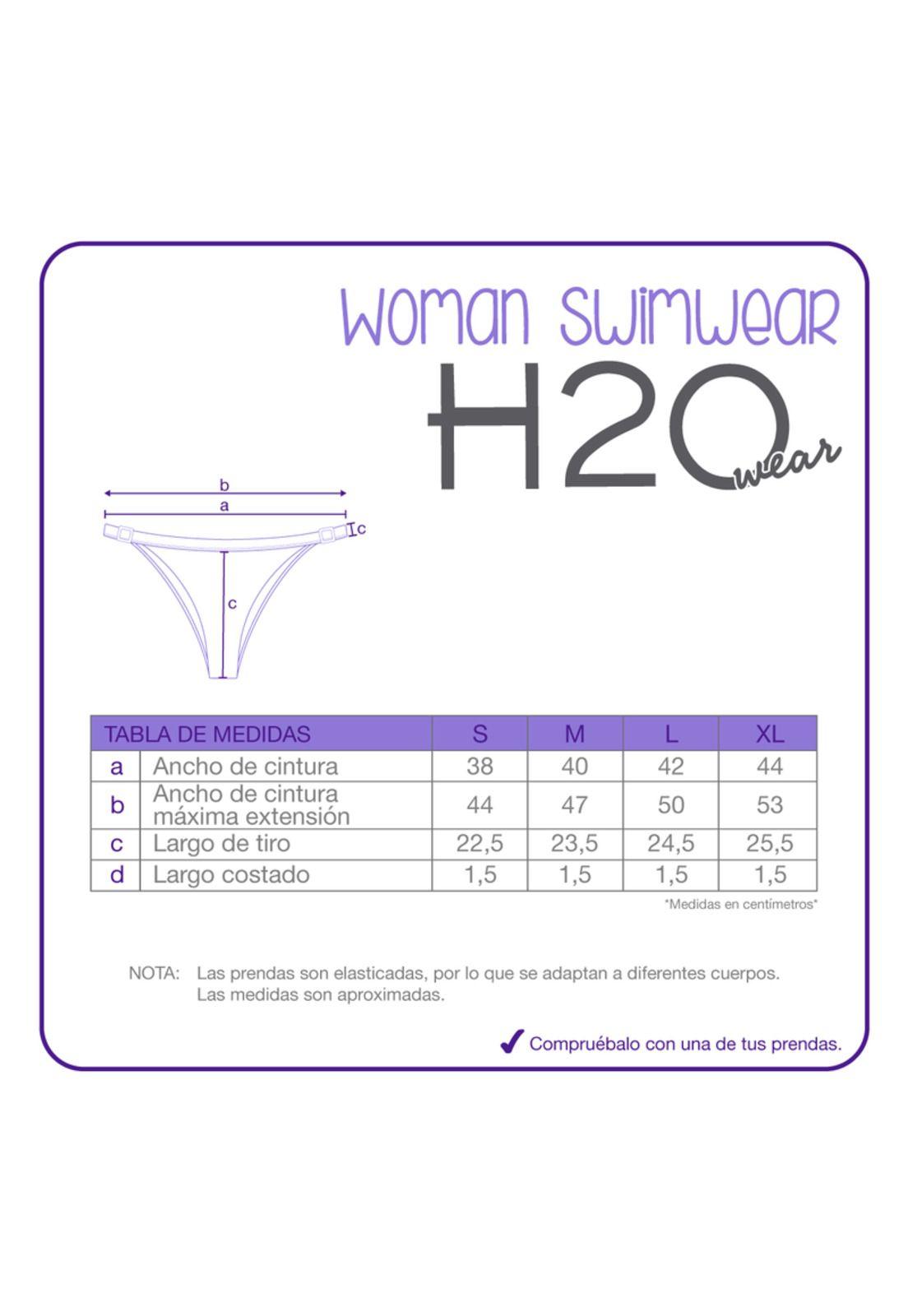Traje de baño Mujer Bottom Ajustable Tammy H2O Wear Negro-4
