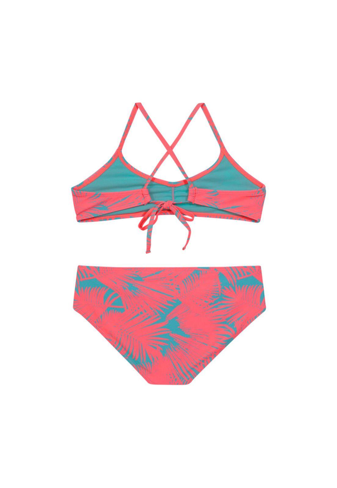 Traje de Baño Teens Niña Bikini UV30 Coral H2O Wear-1