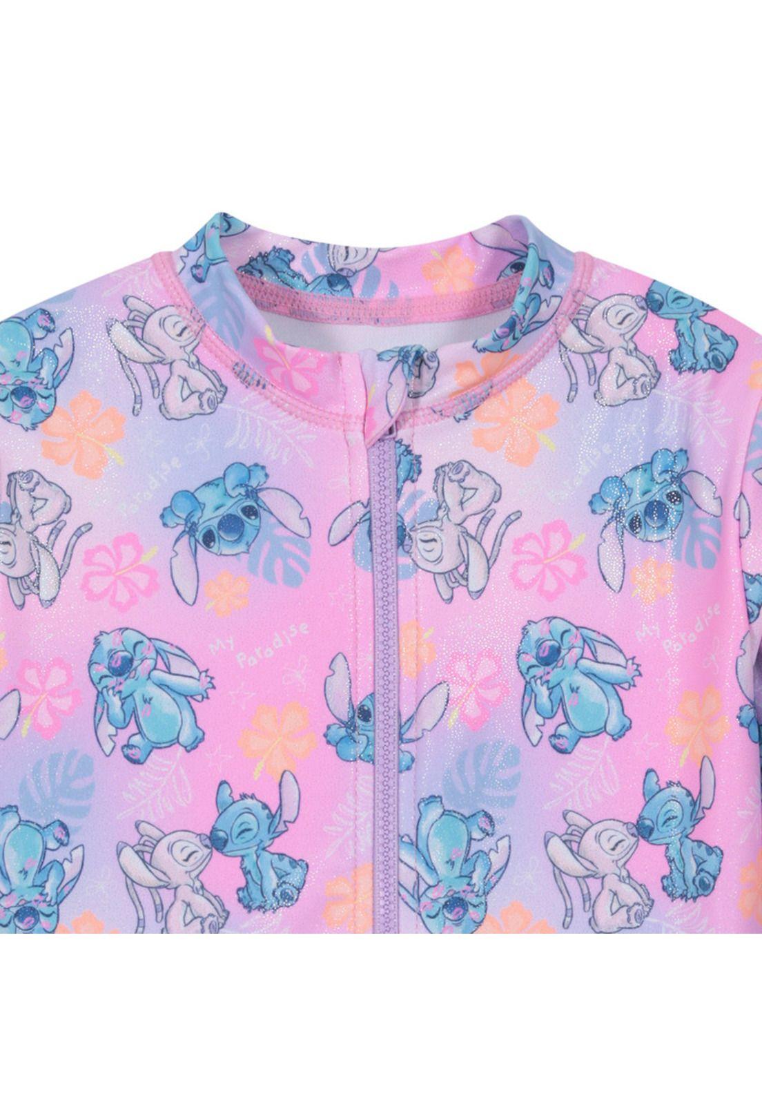 Traje de Baño Niña Manga Larga UV50+ Stitch Disney-2