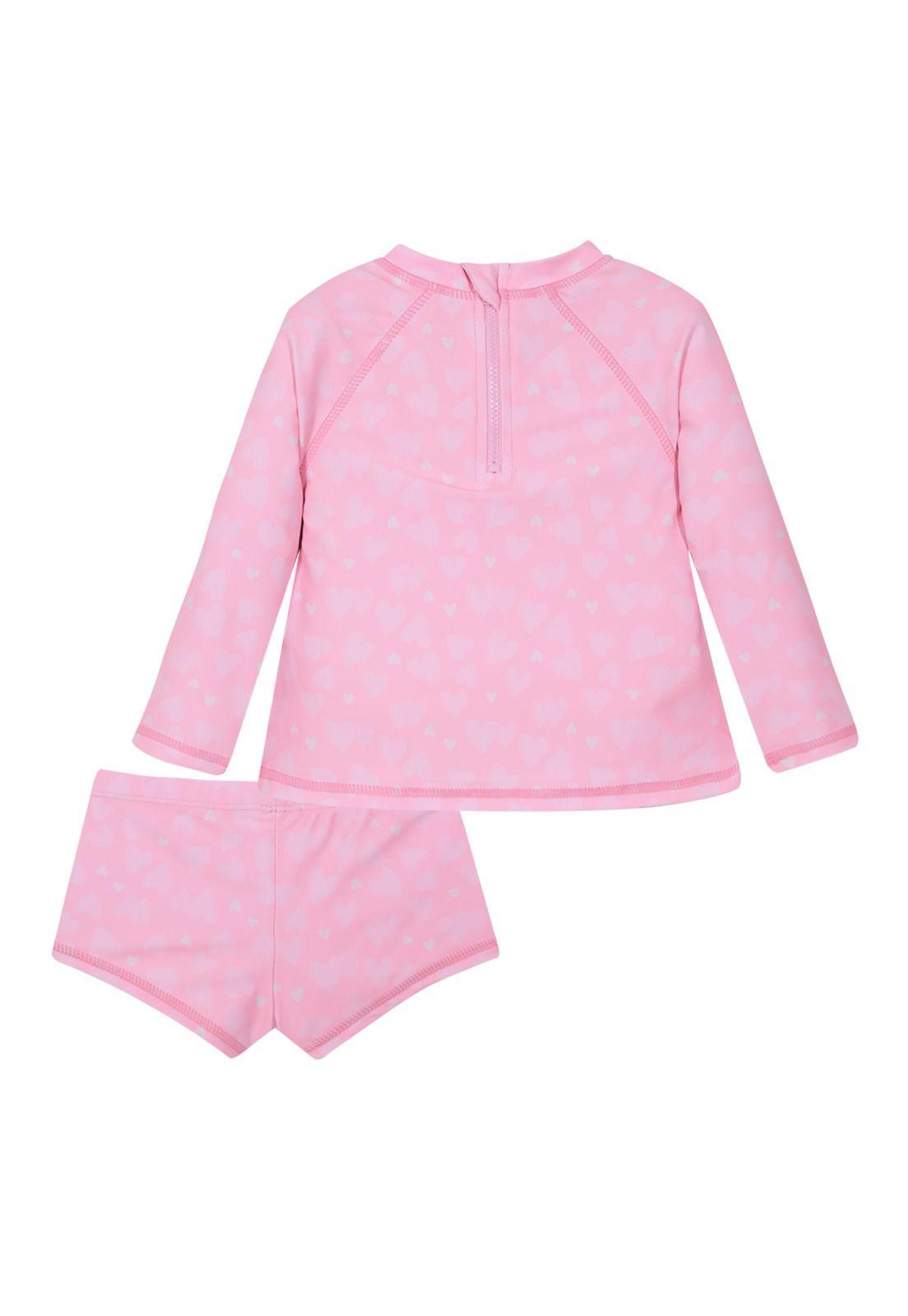 Traje de Baño Bebe Niña Set UV50 M/Larga Disney Princesas-2