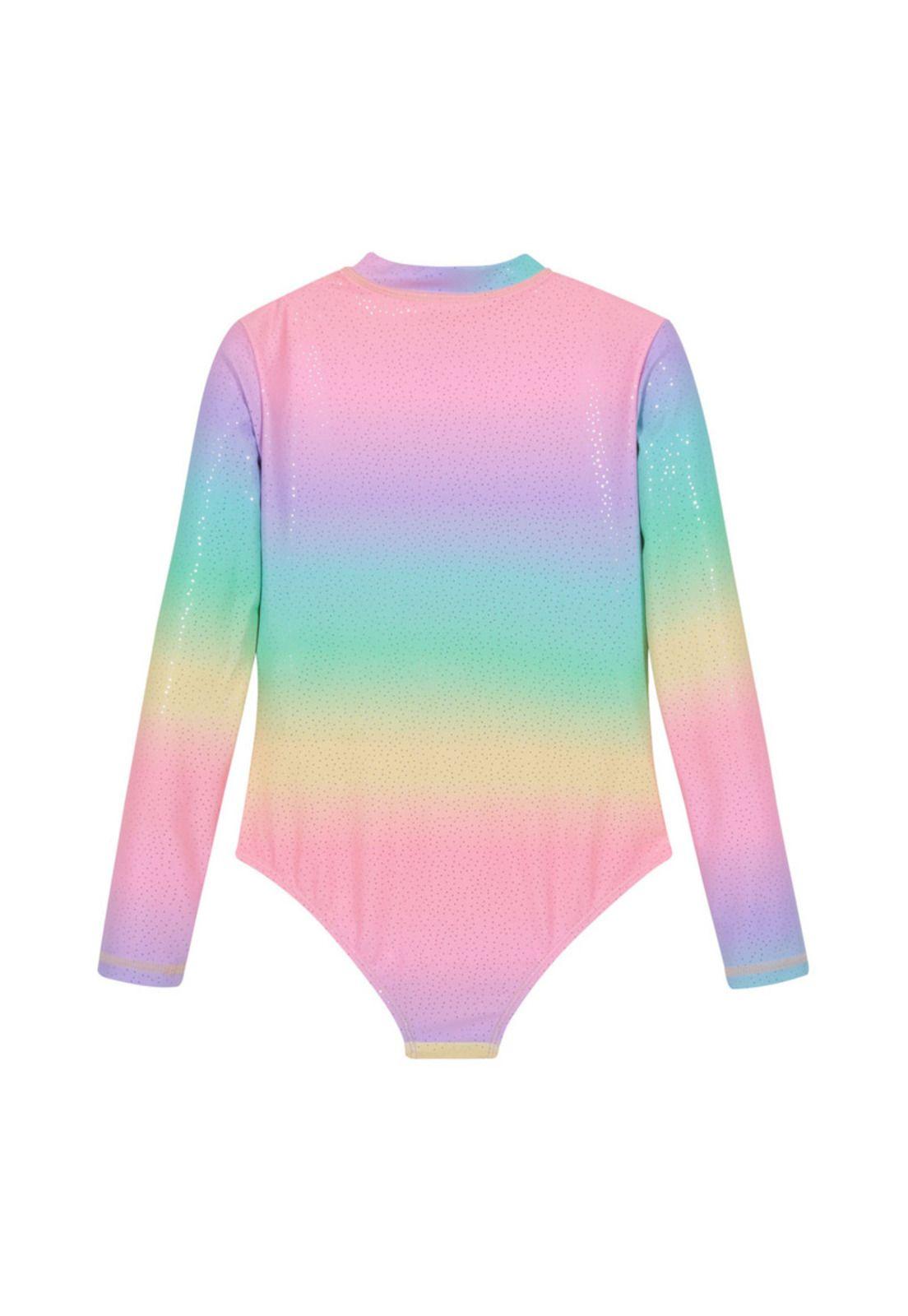 Traje de Baño Niña Entero H2O Wear Folia Rosado M/larga-1