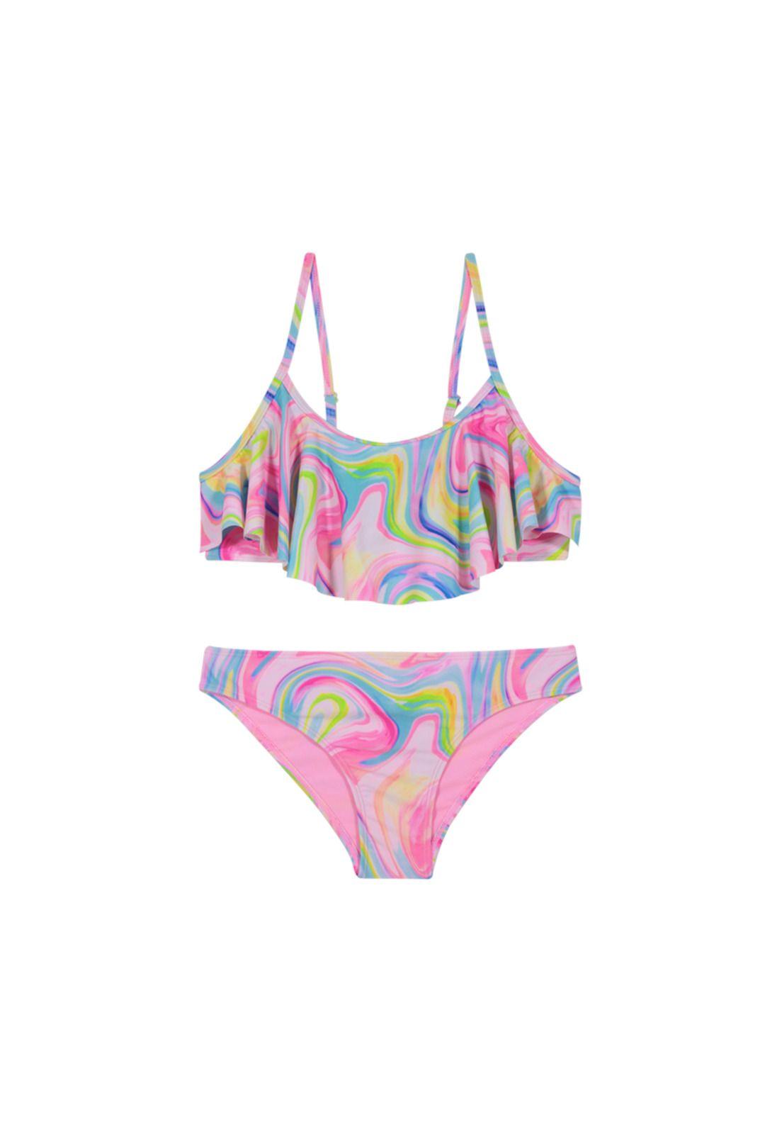 Traje de Baño Teens Niña Bikini H2O Wear Blanco C/Vuelo-0