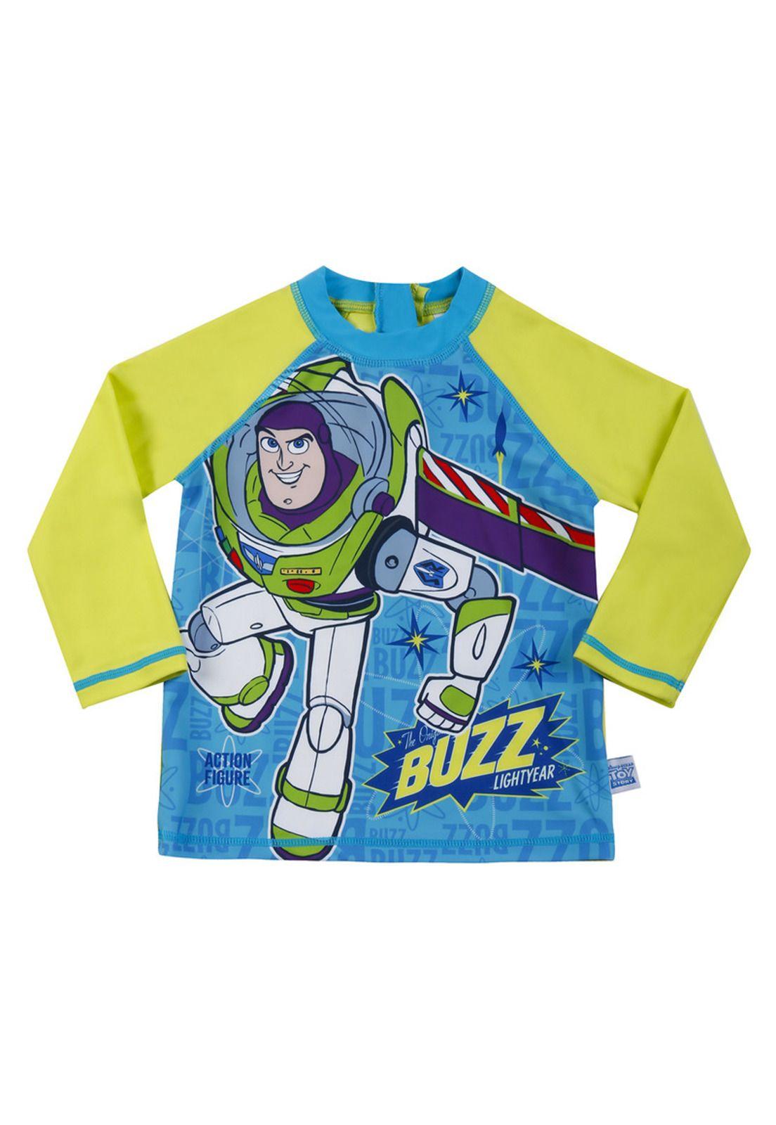 Polera Bebe Niño UV 50 Manga Larga Disney Toy Story Turquesa-0