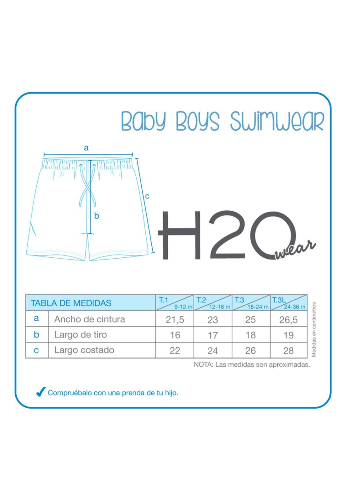 Traje de Baño Bebe Niño Short Est. Tiburon H2O Wear-2