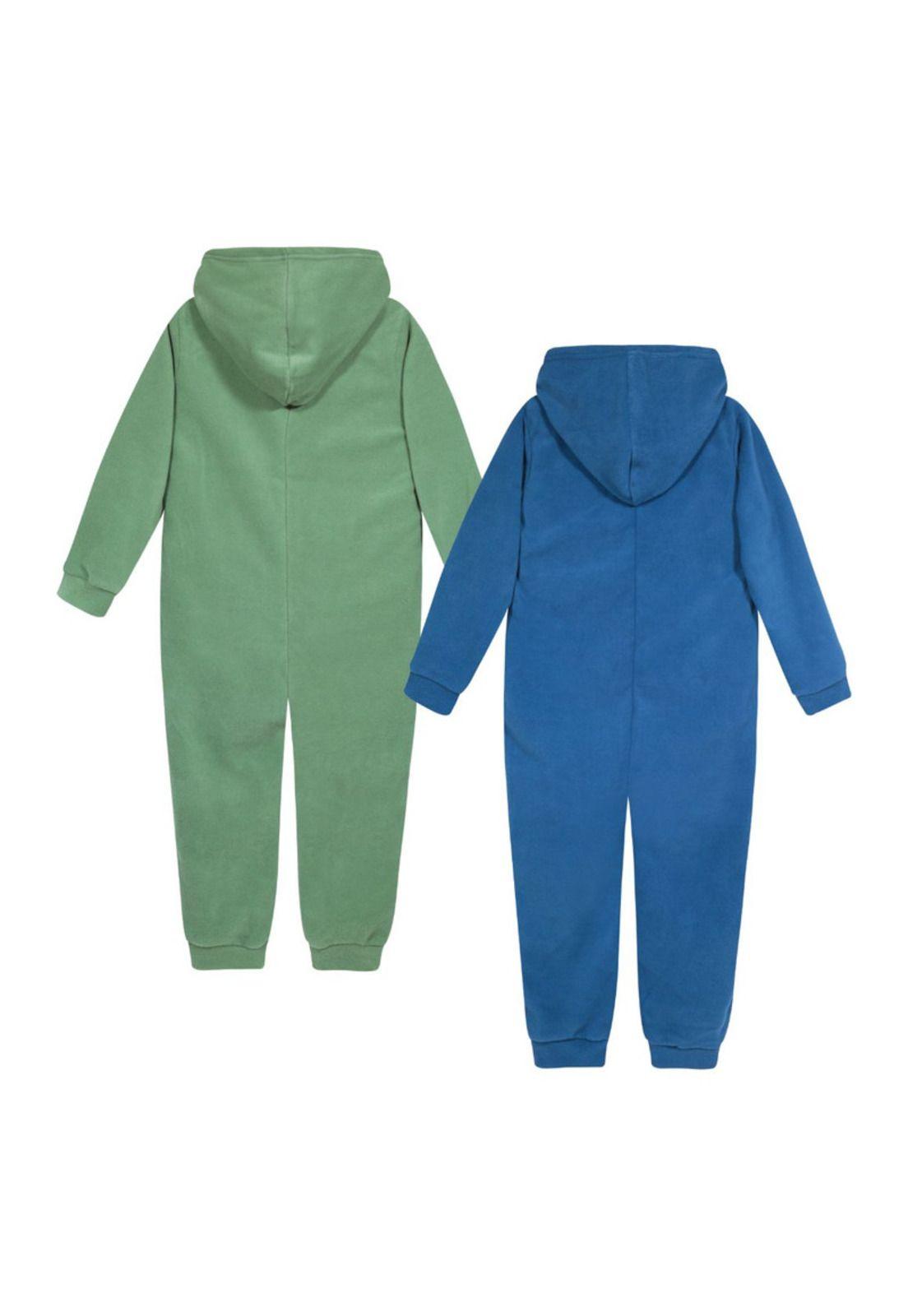 Pack 2 Pijama Niño Polar Sustentable Multicolor H2O Wear-1