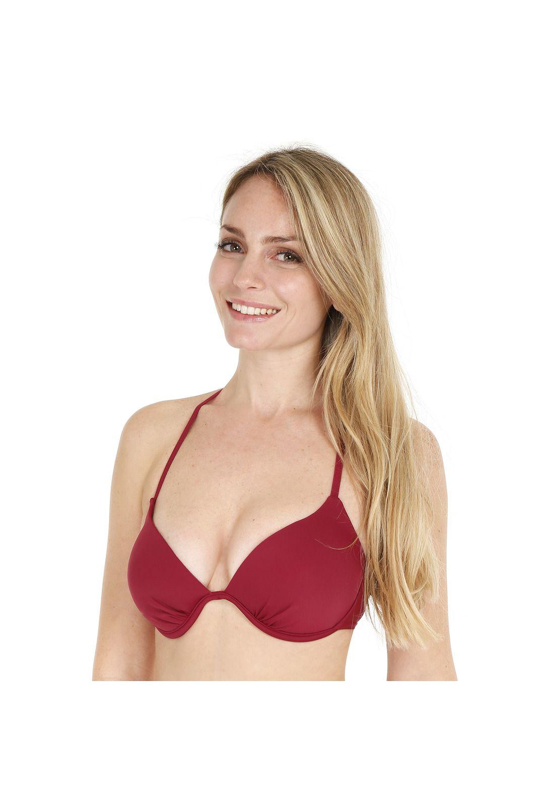 Traje de Baño Top Armado Mujer H2O Wear Burdeos-0