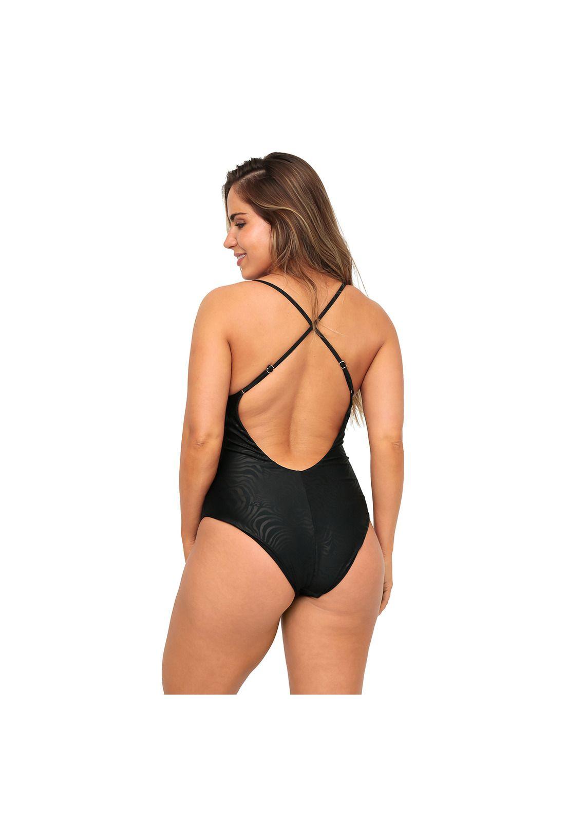 Traje de Baño Mujer Leah H2O Wear Negro-3