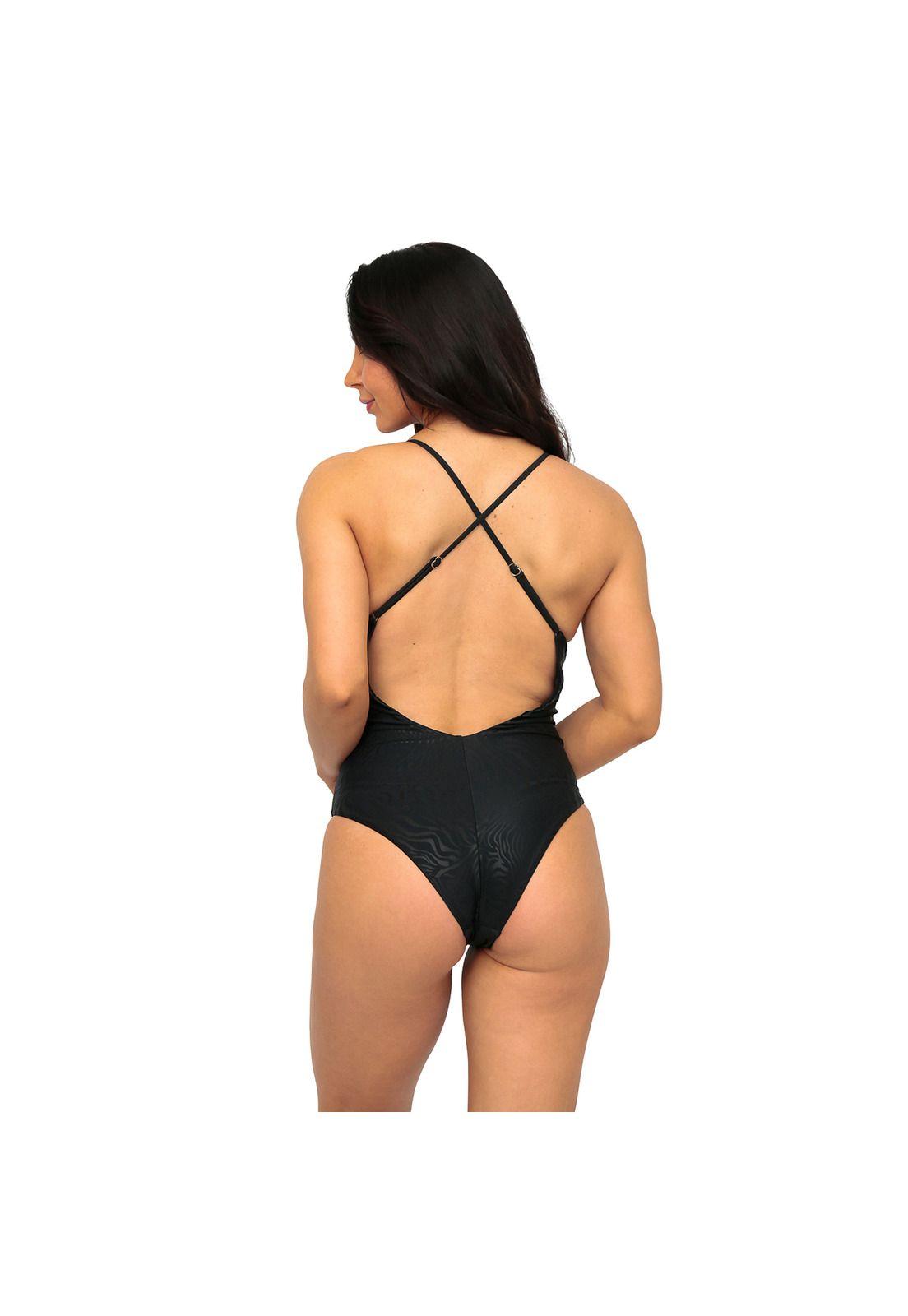 Traje de Baño Mujer Leah H2O Wear Negro-9