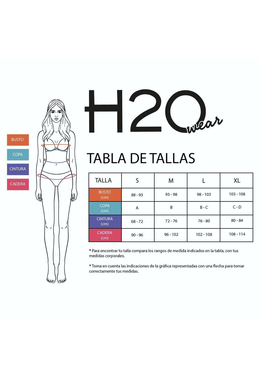 Traje de Baño Control Escote V  Lydia Mujer H2O Wear-6