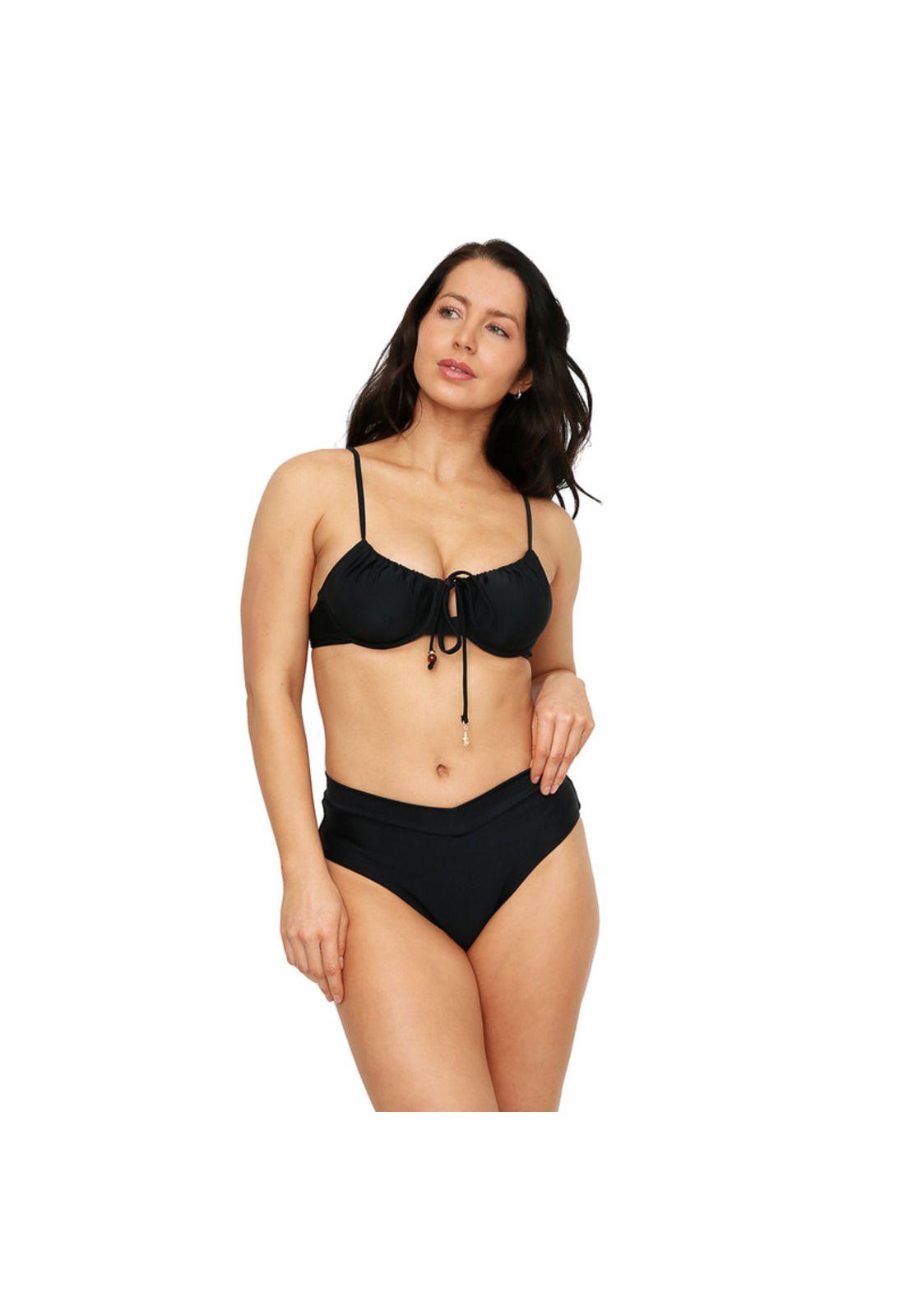 Traje de baño Mujer Bottom Raquel H2O Wear Negro-3