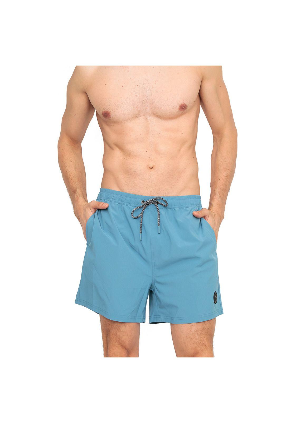 Traje de Baño Hombre Short W Stretch H2O Wear Azulino-1