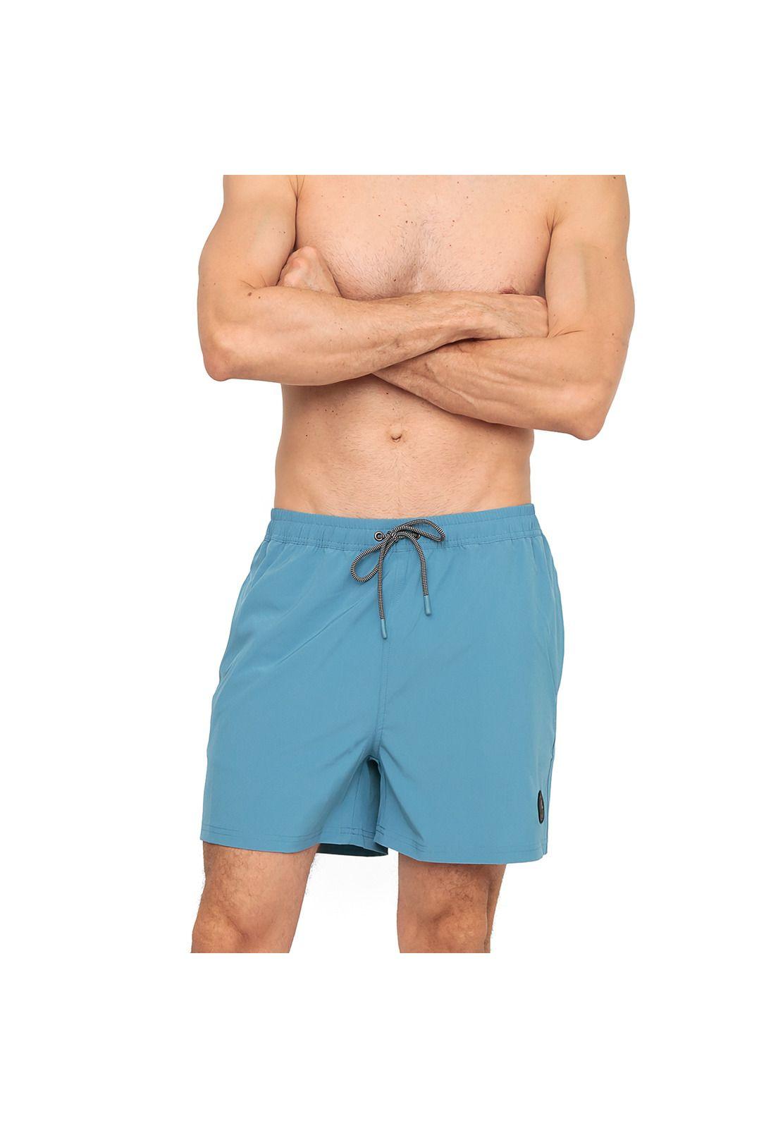 Traje de Baño Hombre Short W Stretch H2O Wear Azulino-2