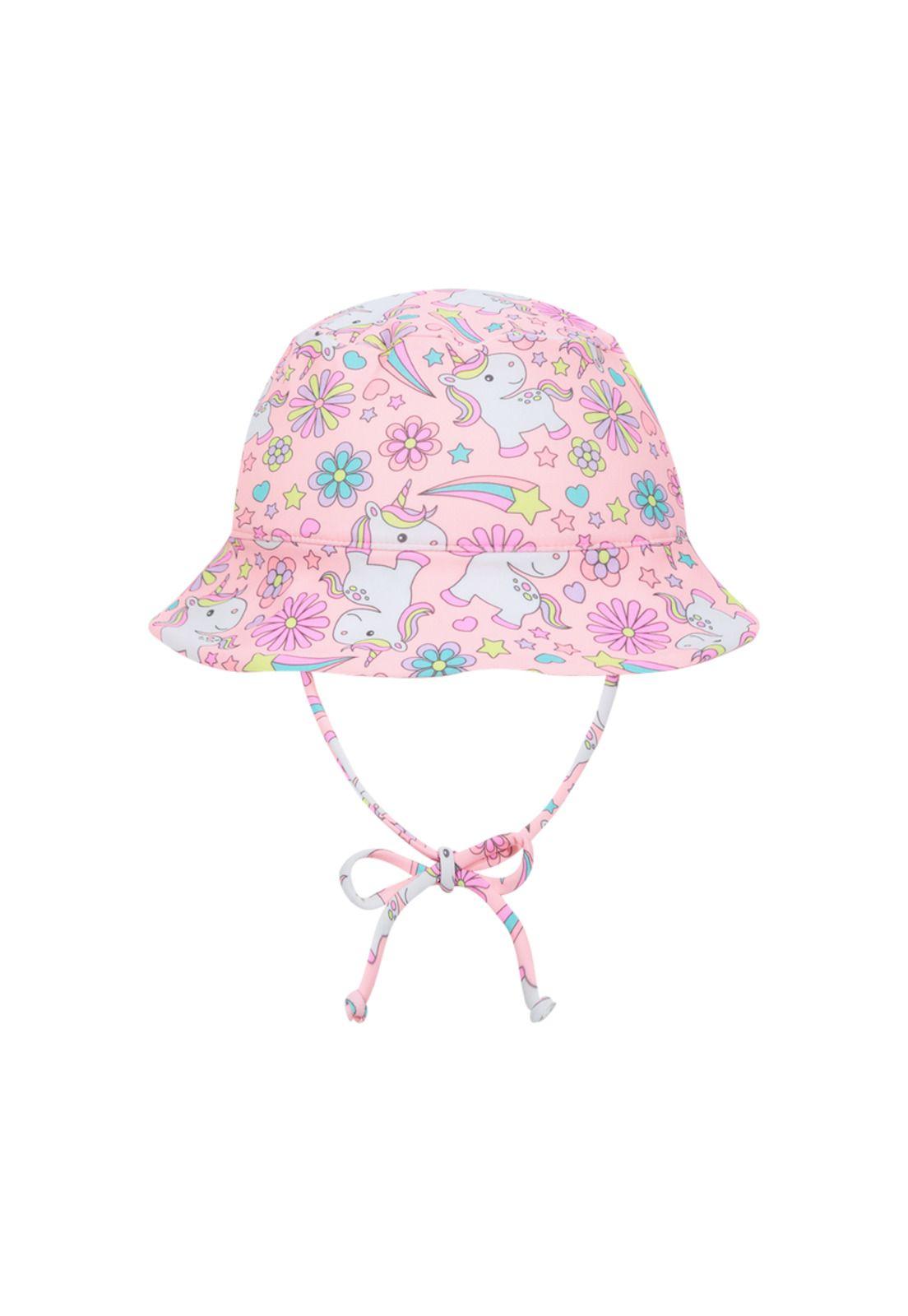 Gorro Bebe Niña UV50+ H2O Wear Coral Estampado-0