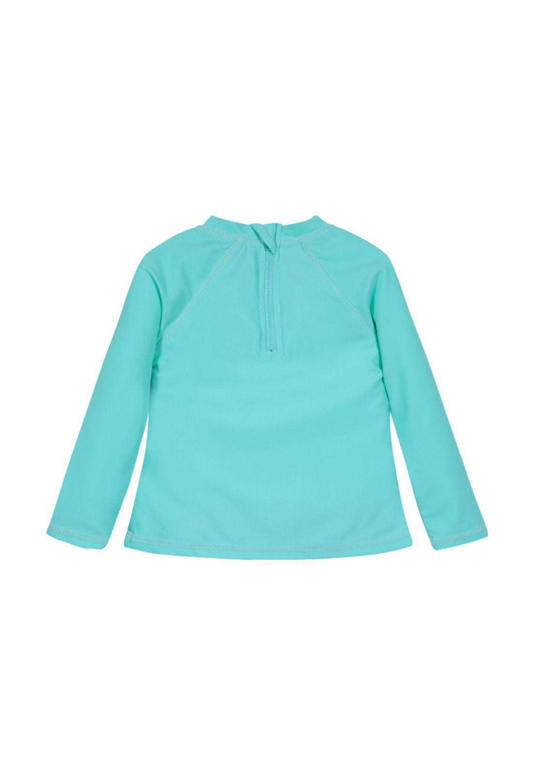 Polera Bebe Niña UV 50 Manga Larga H2O Wear Turquesa-1