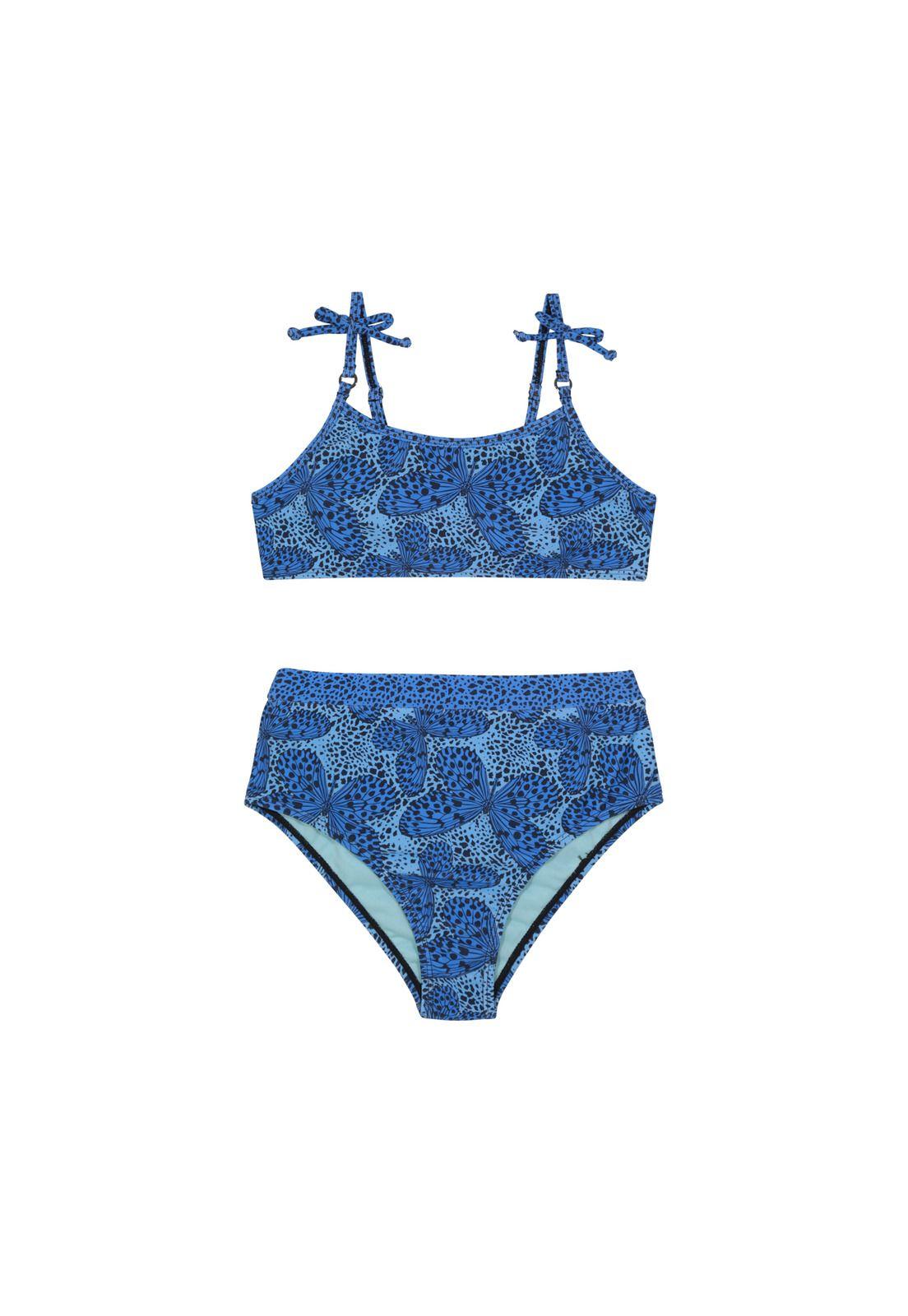 Traje de Baño Niña Teens Bikini  UV50 Bretel  H2O Wear Azul-0