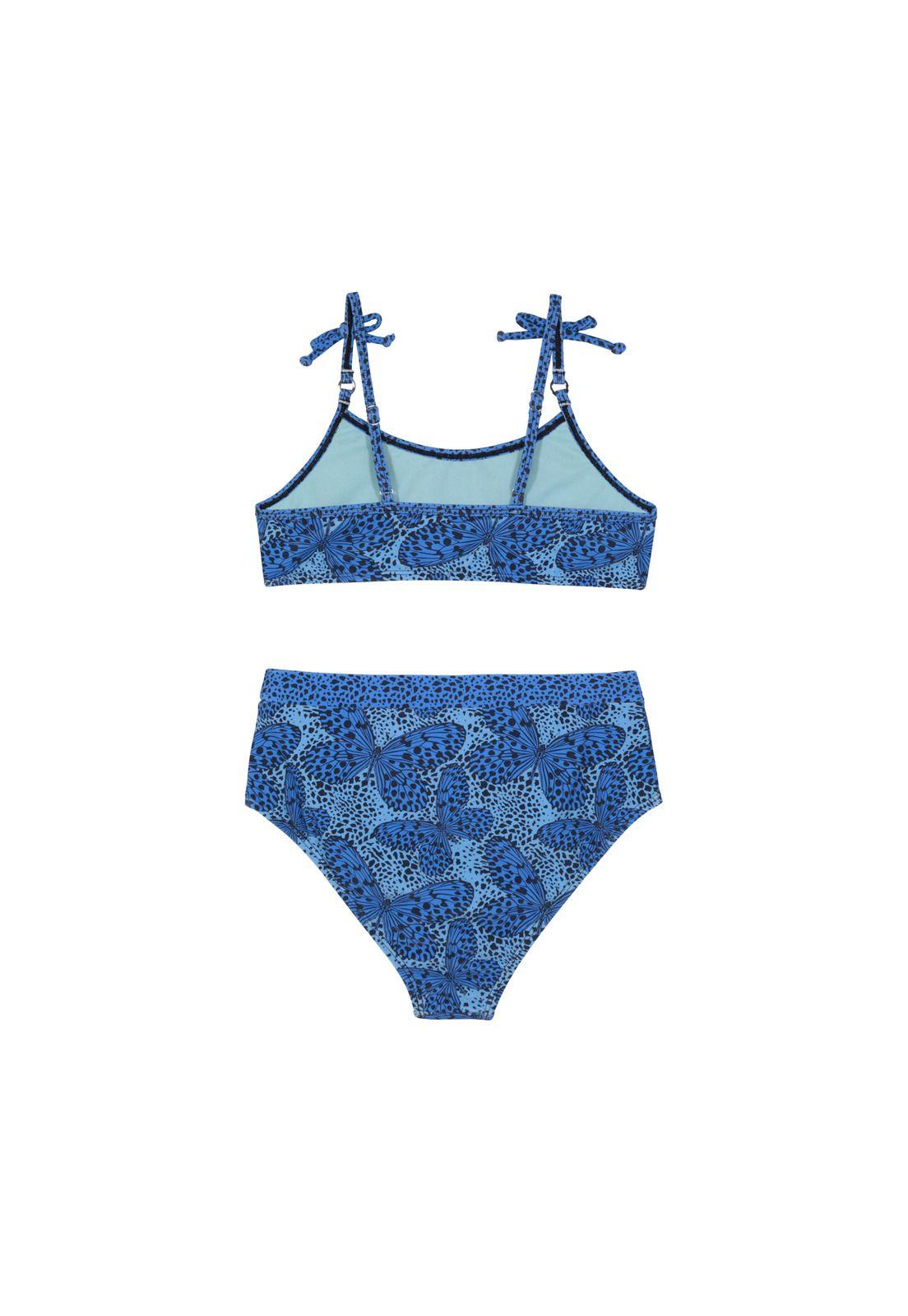 Traje de Baño Niña Teens Bikini  UV50 Bretel  H2O Wear Azul-2