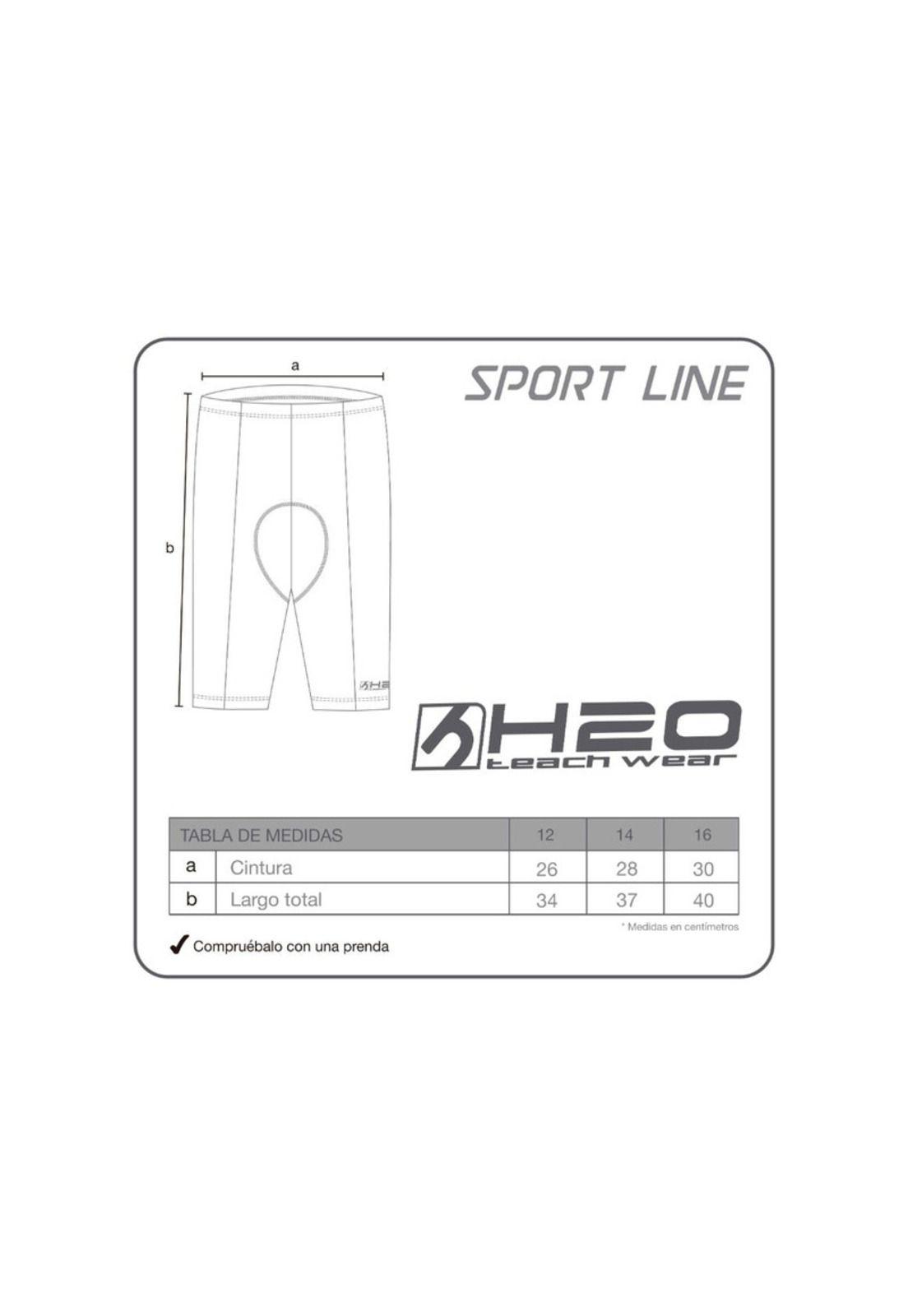 Bermuda Deportiva Teens Azul  H2O Wear-3