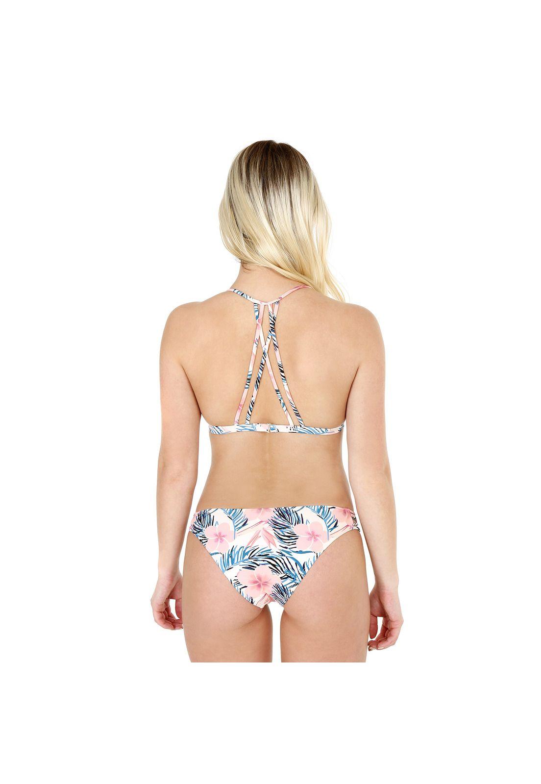 Traje de Baño Bikini Triangulo para Mujer Rosa-1