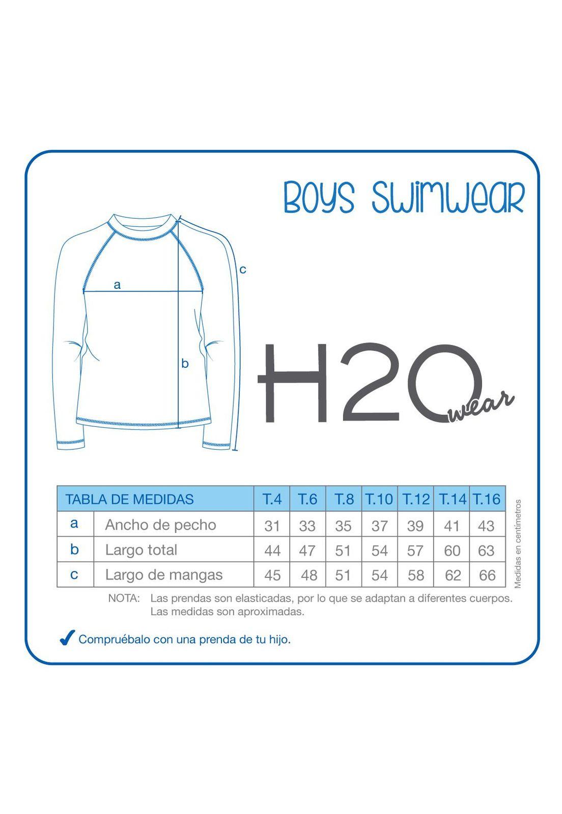 Polera UV50 Niño M.Larga | H2O WEAR-2